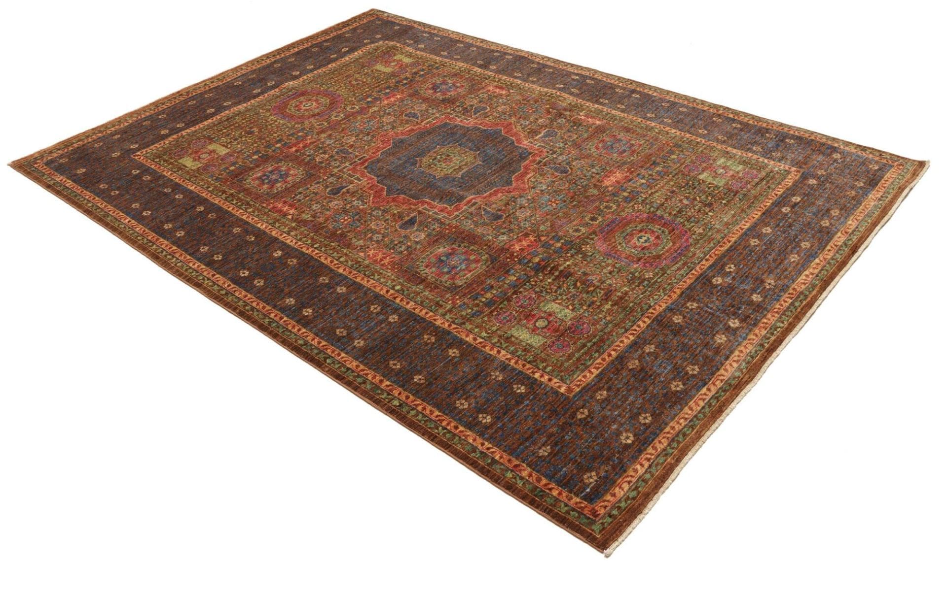 Mamluk Pakistani Rug 172 × 234 cm, Wool, hand-knotted