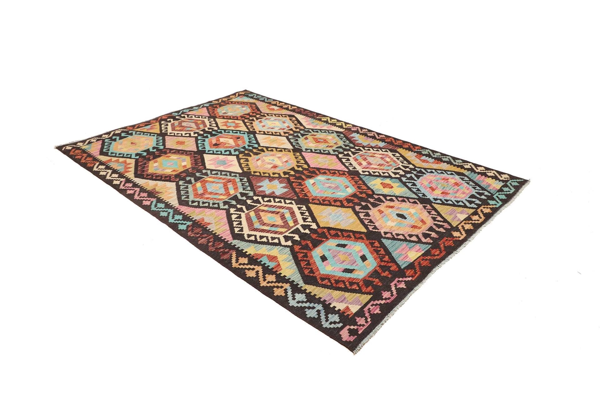 Kilim Pakistani Rug 172 × 247 cm, Wool, hand-woven