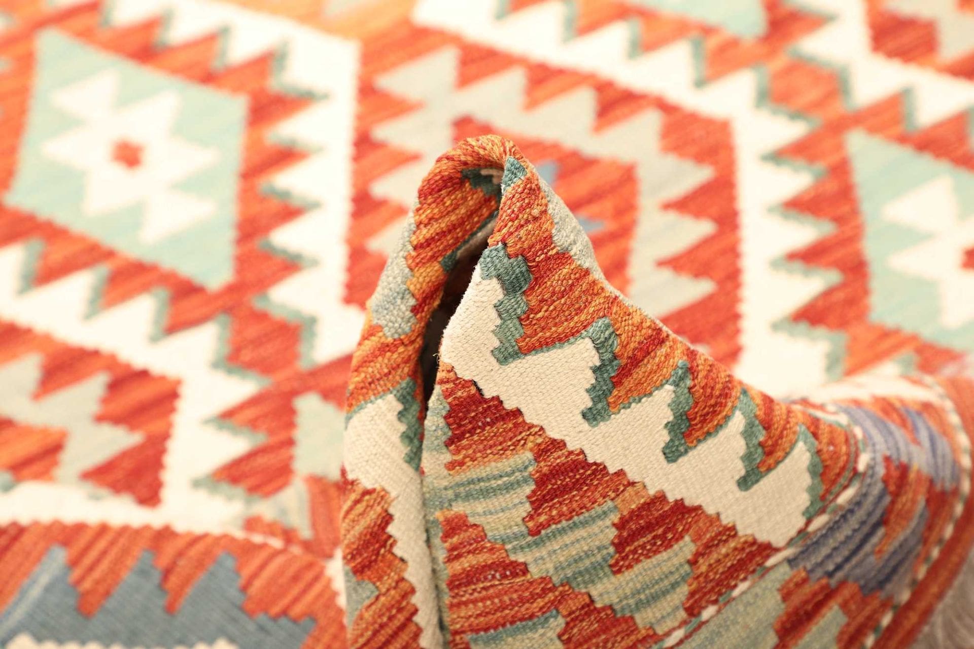 Kilim Afghan Rug — hand-woven, 176 × 249 cm, Wool
