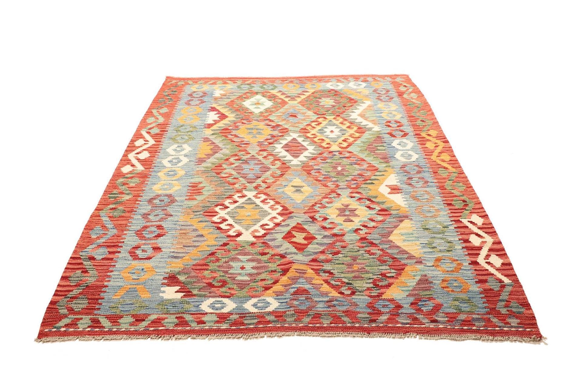Kilim Pakistani Rug — hand-woven, 161 × 198 cm, Wool