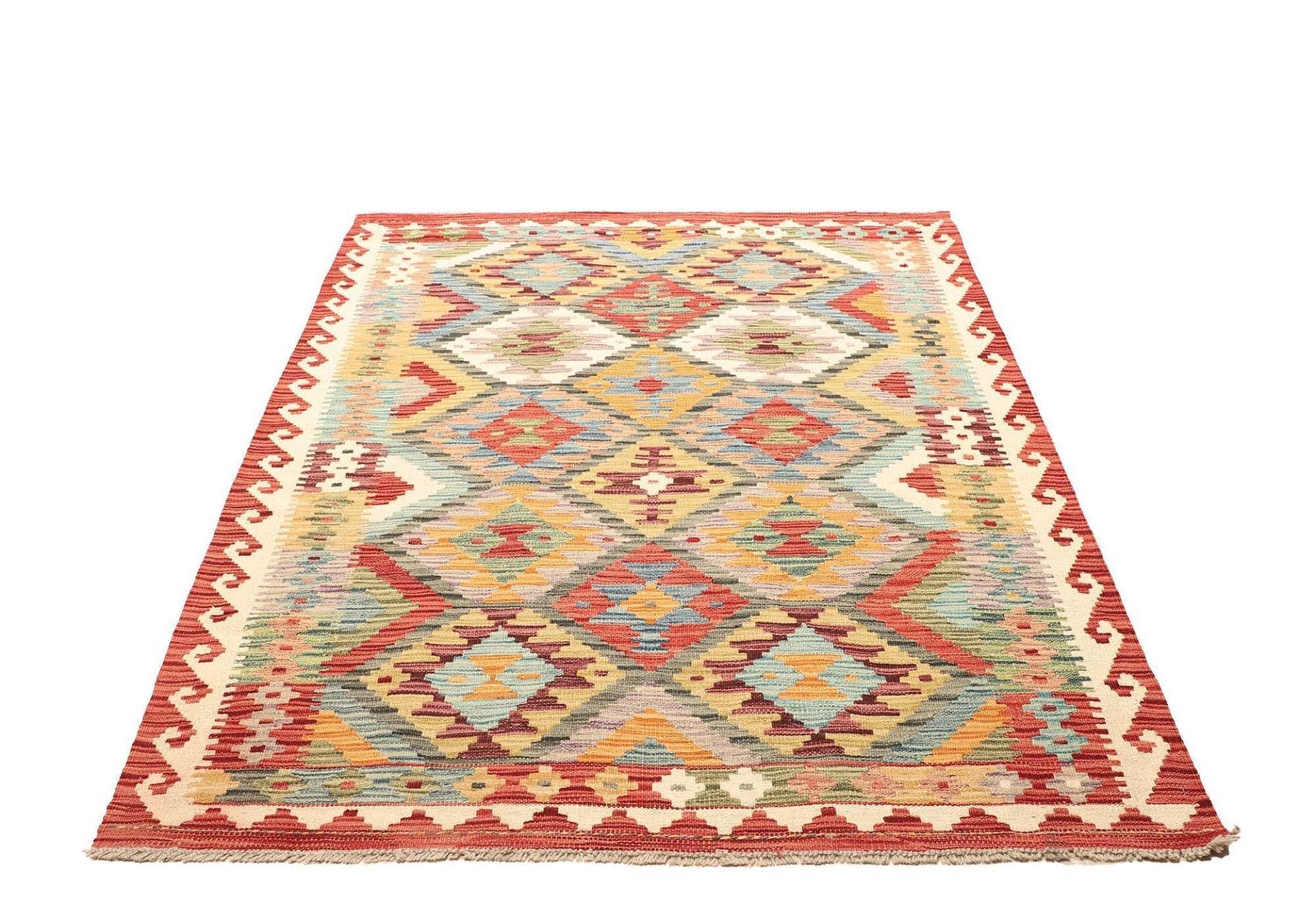 orientteppich-kelim-134-x-183-cm-handgewebt-aus-schurwolle-1 Kilim Pakistani Rug 134 × 183 cm, Wool, hand-woven