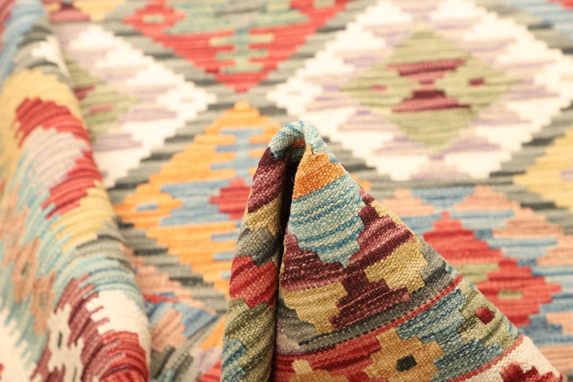 orientteppich-kelim-134-x-183-cm-handgewebt-aus-schurwolle-5 Kilim Pakistani Rug 134 × 183 cm, Wool, hand-woven