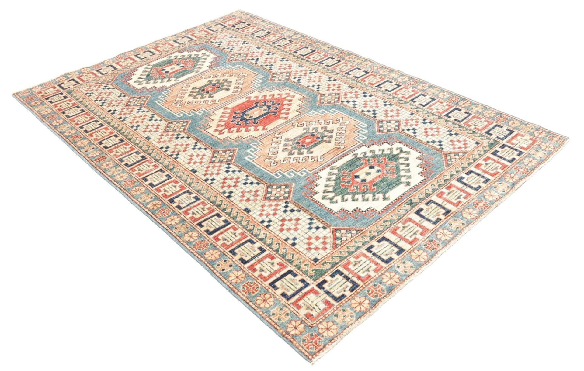Kazak Pakistani Rug — hand-knotted, 151 × 212 cm, Wool