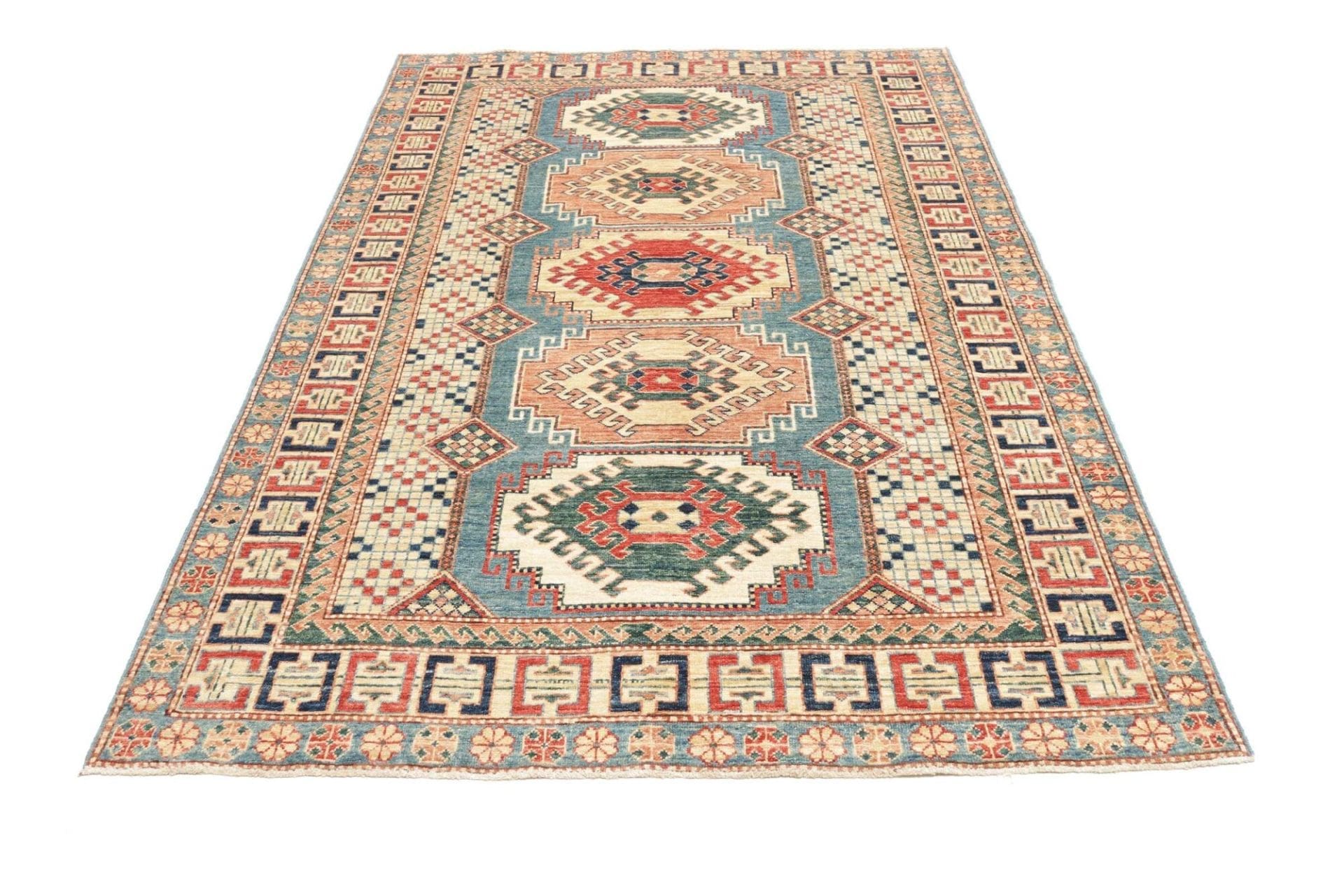 Kazak Pakistani Rug — hand-knotted, 151 × 212 cm, Wool