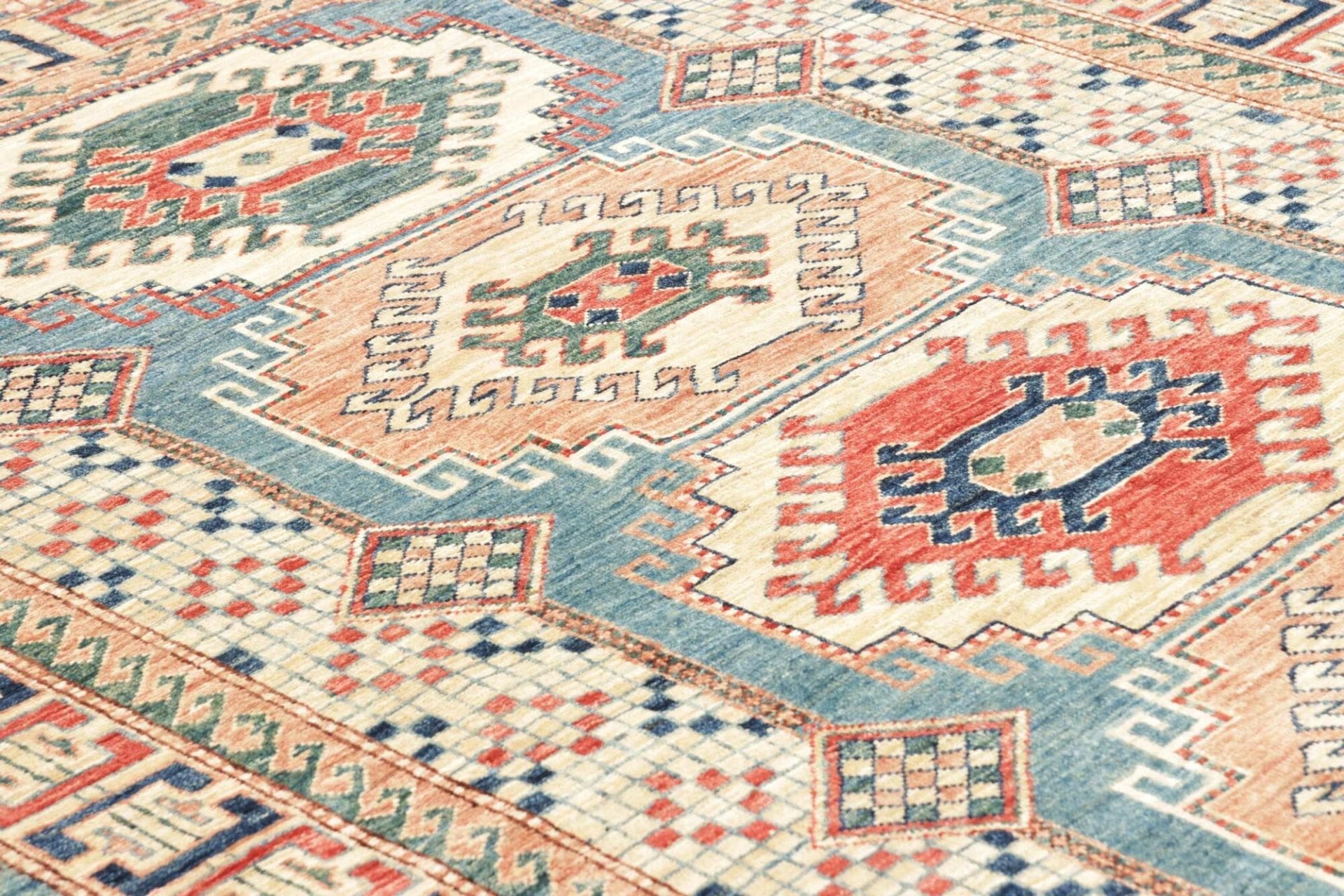 Kazak Pakistani Rug — hand-knotted, 151 × 212 cm, Wool