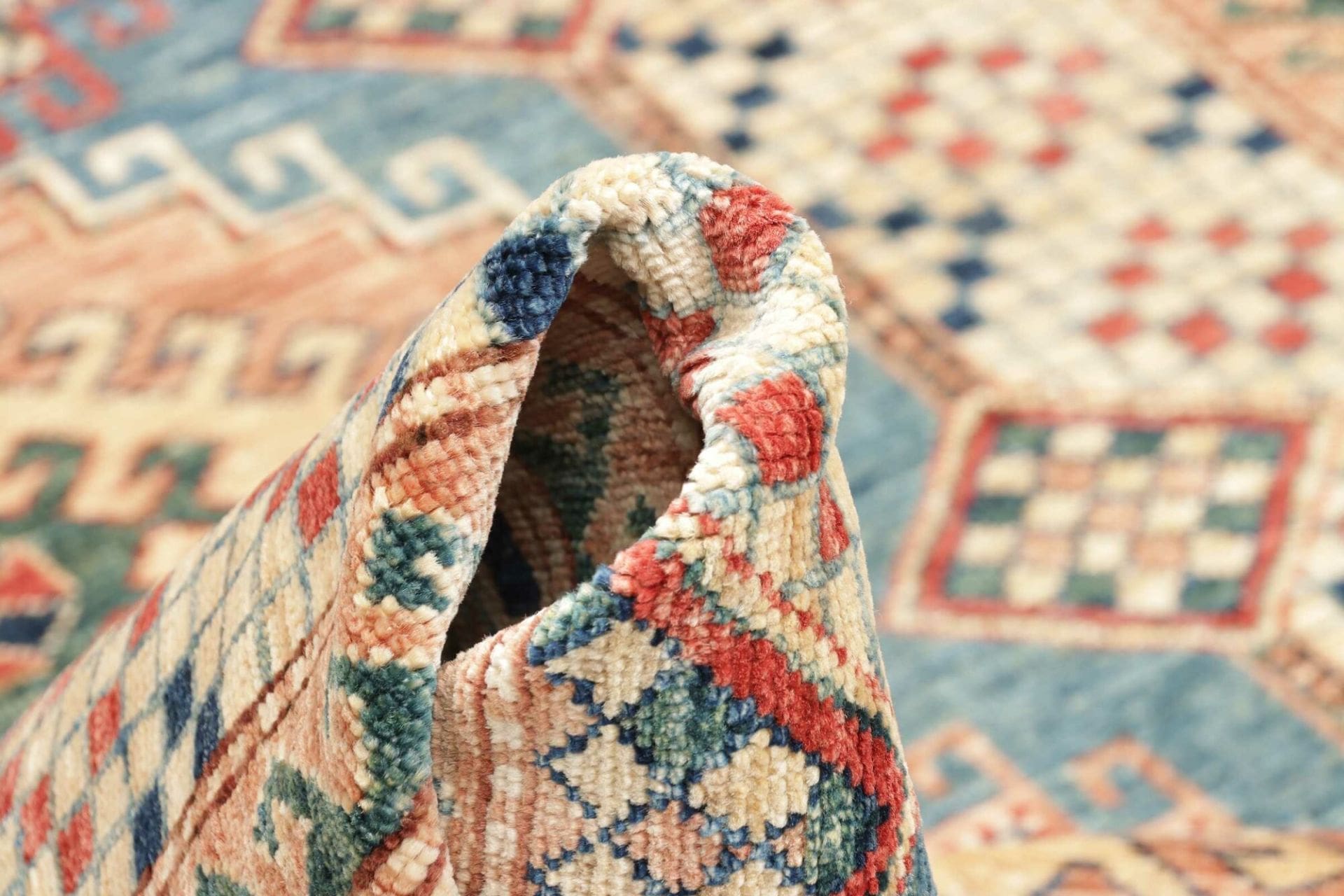 Kazak Pakistani Rug — hand-knotted, 151 × 212 cm, Wool