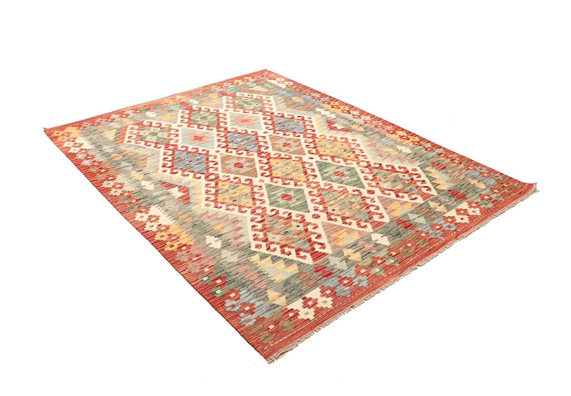 Hand-Woven Wool Kilim Pakistani Rug, 160 × 200 cm