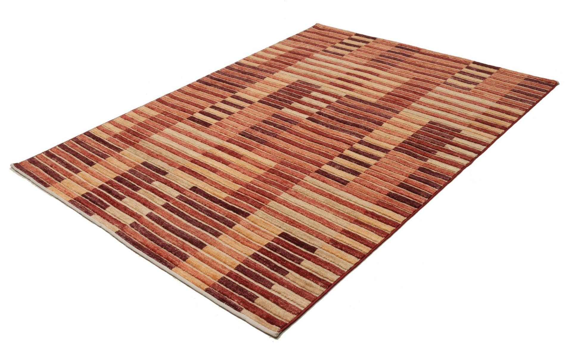 Hand-Knotted Wool Ziegler Pakistani Rug, 154 × 202 cm