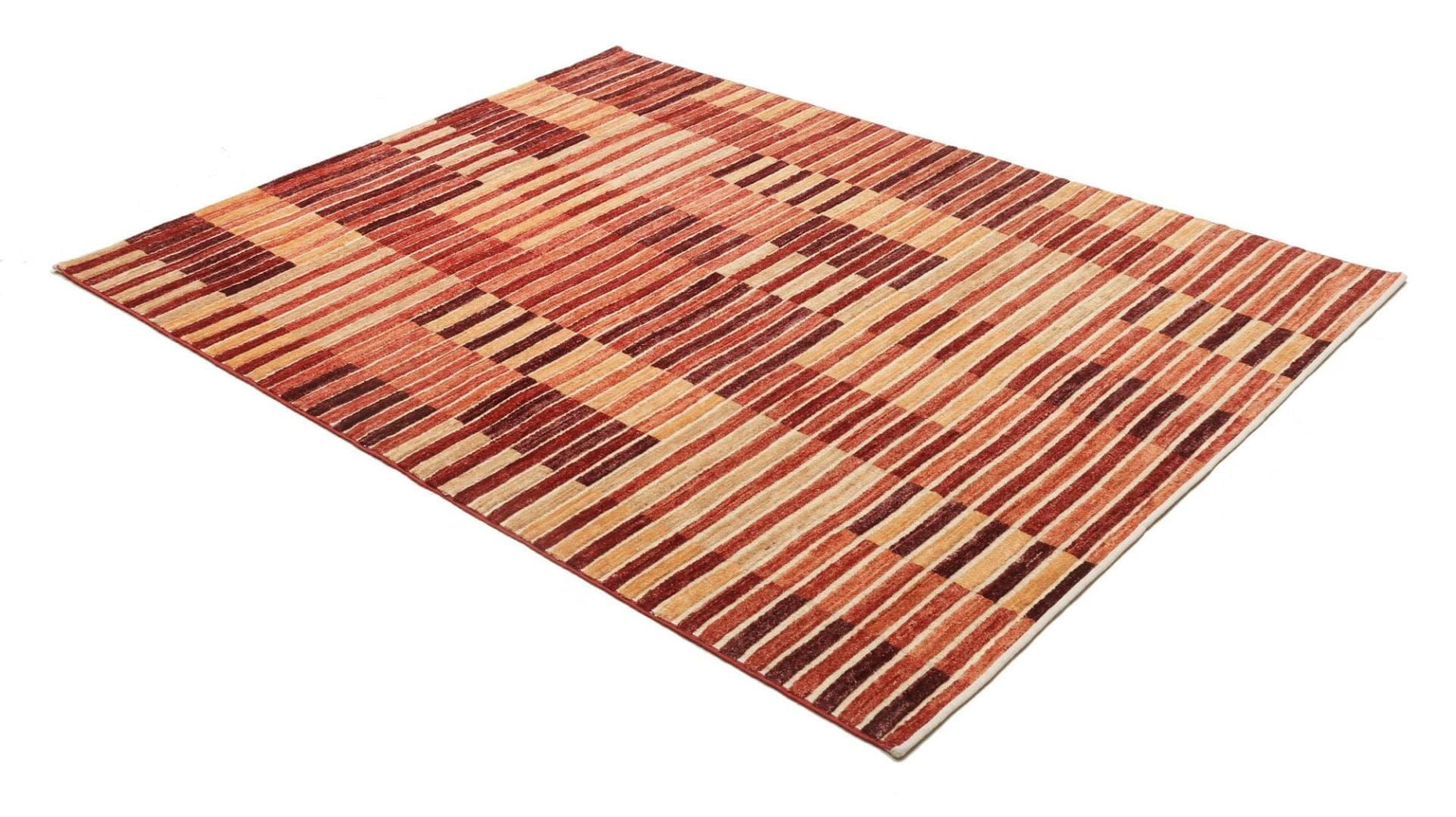 Hand-Knotted Wool Ziegler Pakistani Rug, 154 × 202 cm
