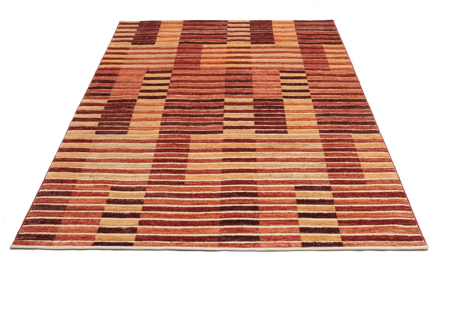Hand-Knotted Wool Ziegler Pakistani Rug, 154 × 202 cm