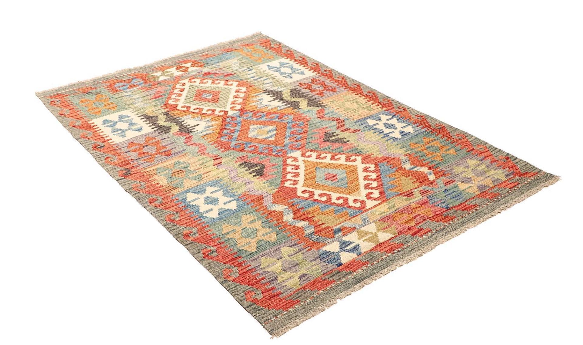 kelim-teppich-127-x-175-cm-aus-schurwolle-handgewebt-rustikal-2 Kilim Pakistani Rug — hand-woven, 127 × 175 cm, Wool