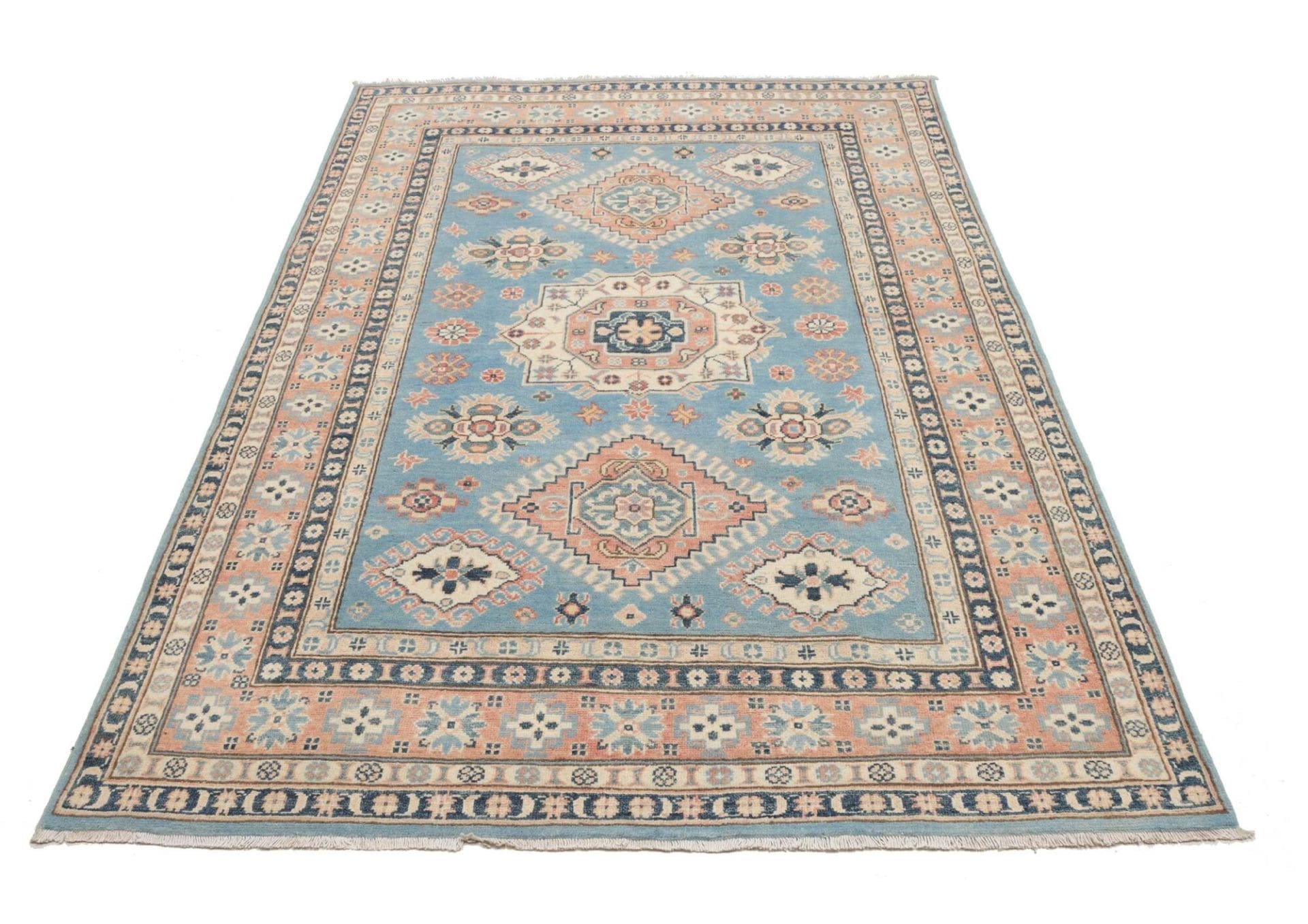 Kazak Pakistani Rug — hand-knotted, 152 × 207 cm, Wool