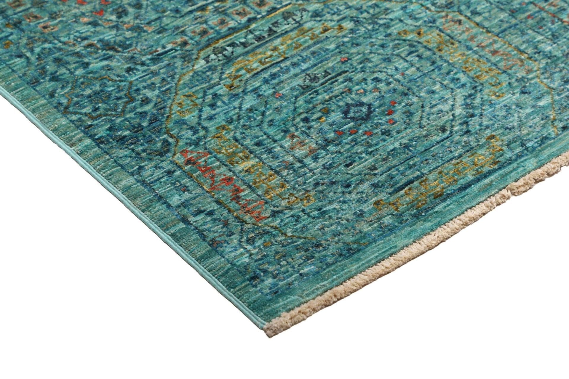 Hand-Knotted Wool Mamluk Pakistani Rug, 127 × 187 cm