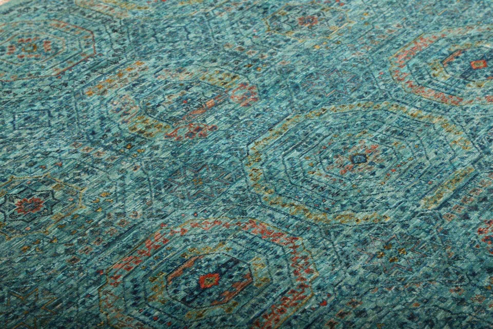 Hand-Knotted Wool Mamluk Pakistani Rug, 127 × 187 cm