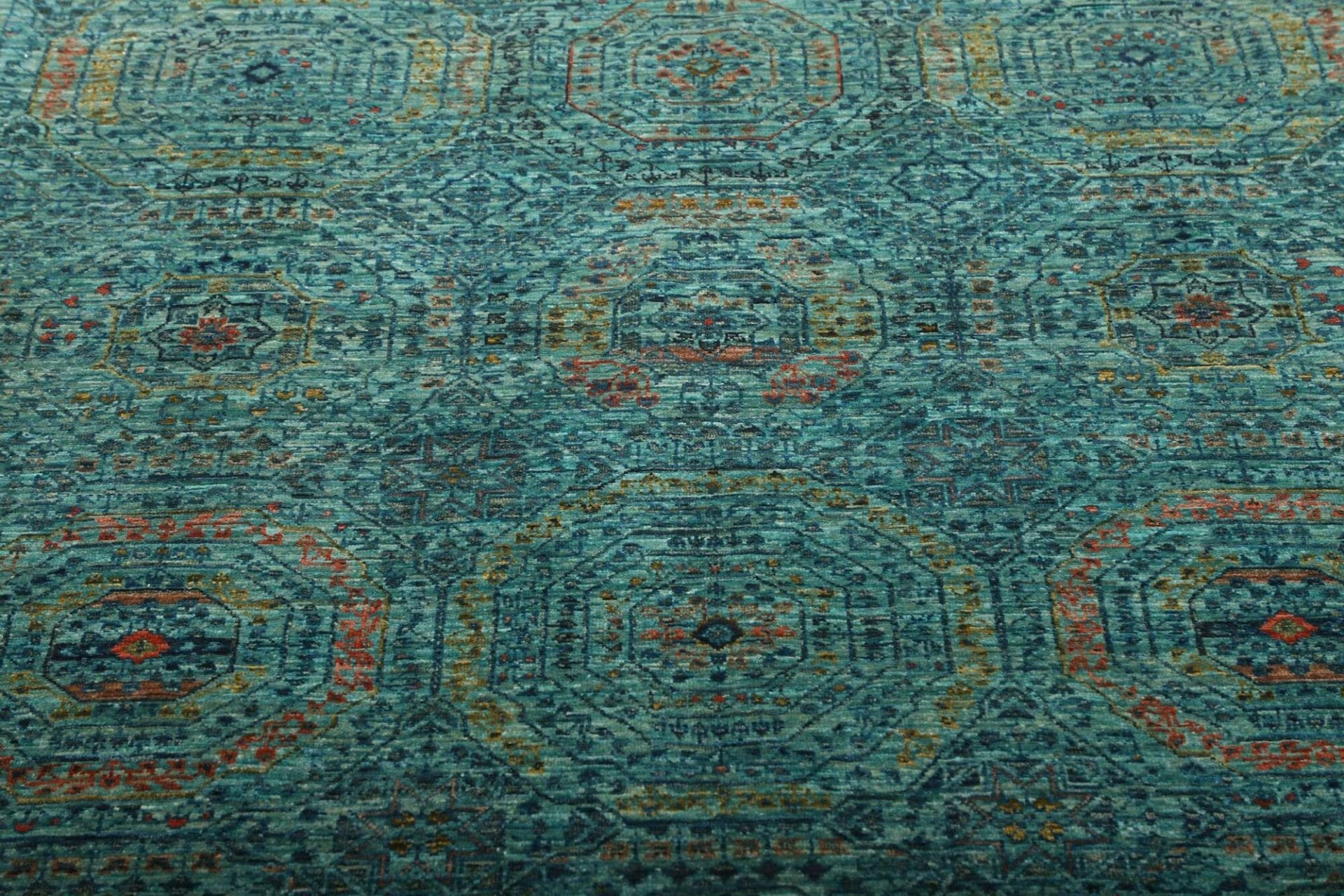 Hand-Knotted Wool Mamluk Pakistani Rug, 127 × 187 cm