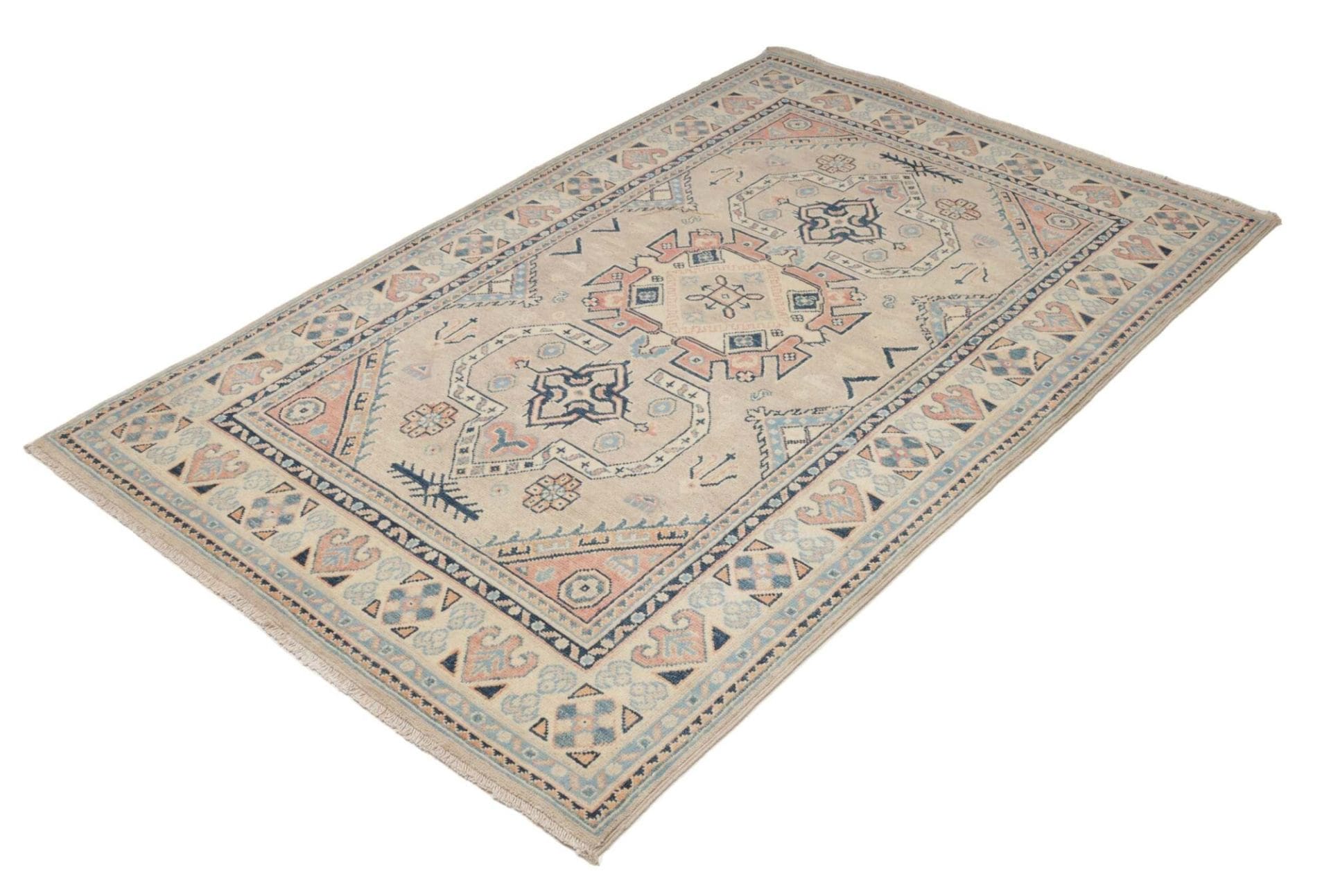 Kazak Pakistani Rug — hand-knotted, 125 × 189 cm, Wool