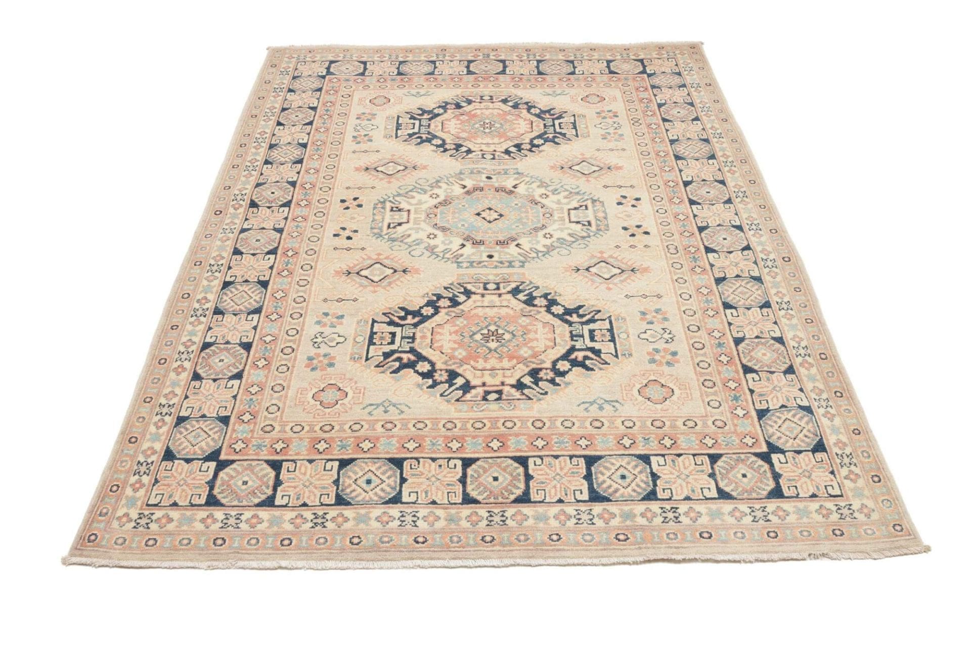 Kazak Pakistani Rug 150 × 204 cm, Wool, hand-knotted