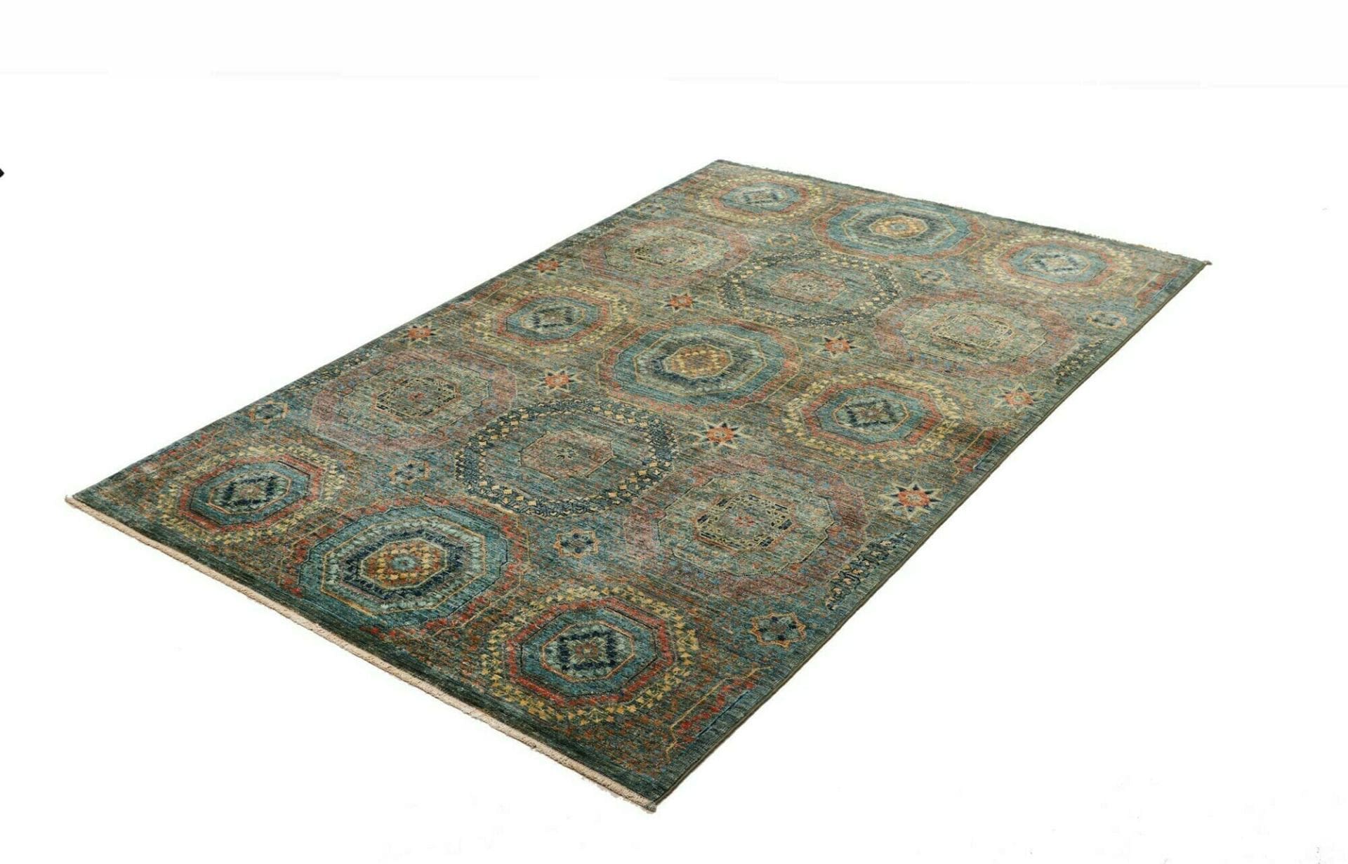 Mamluk Pakistani Rug 124 × 186 cm, Wool, hand-knotted