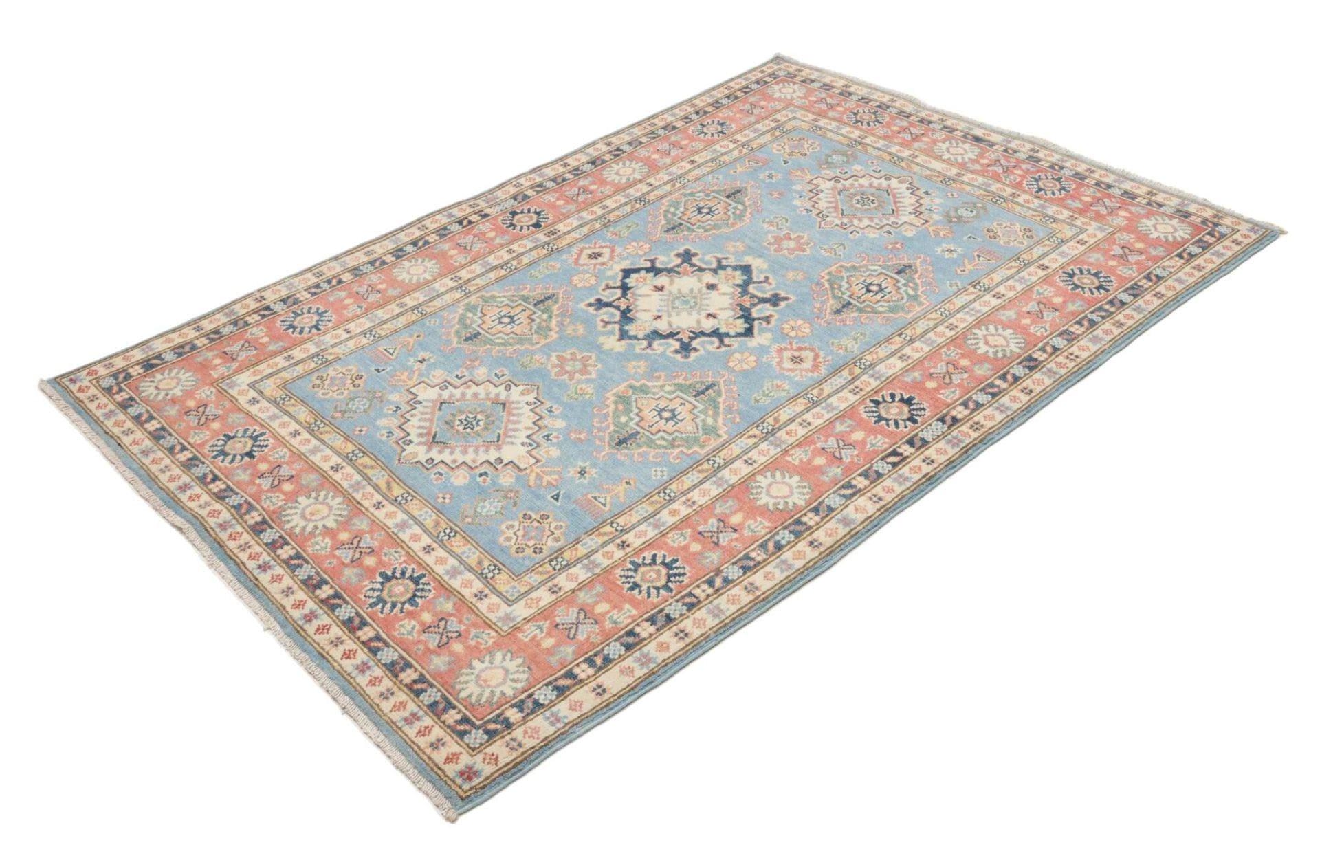 Kazak Pakistani Rug — hand-knotted, 122 × 179 cm, Wool