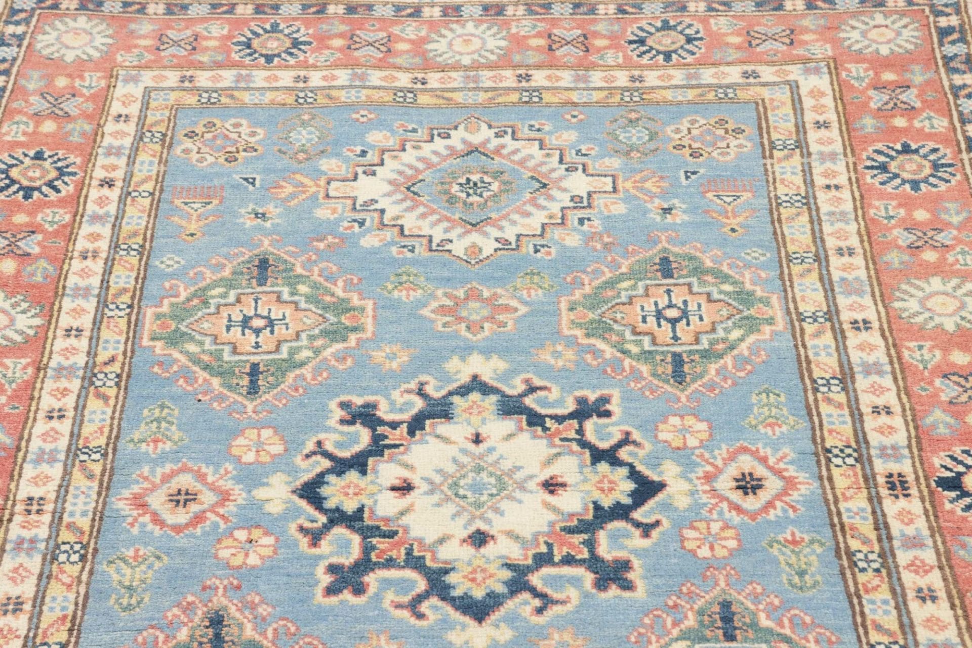 Kazak Pakistani Rug — hand-knotted, 122 × 179 cm, Wool