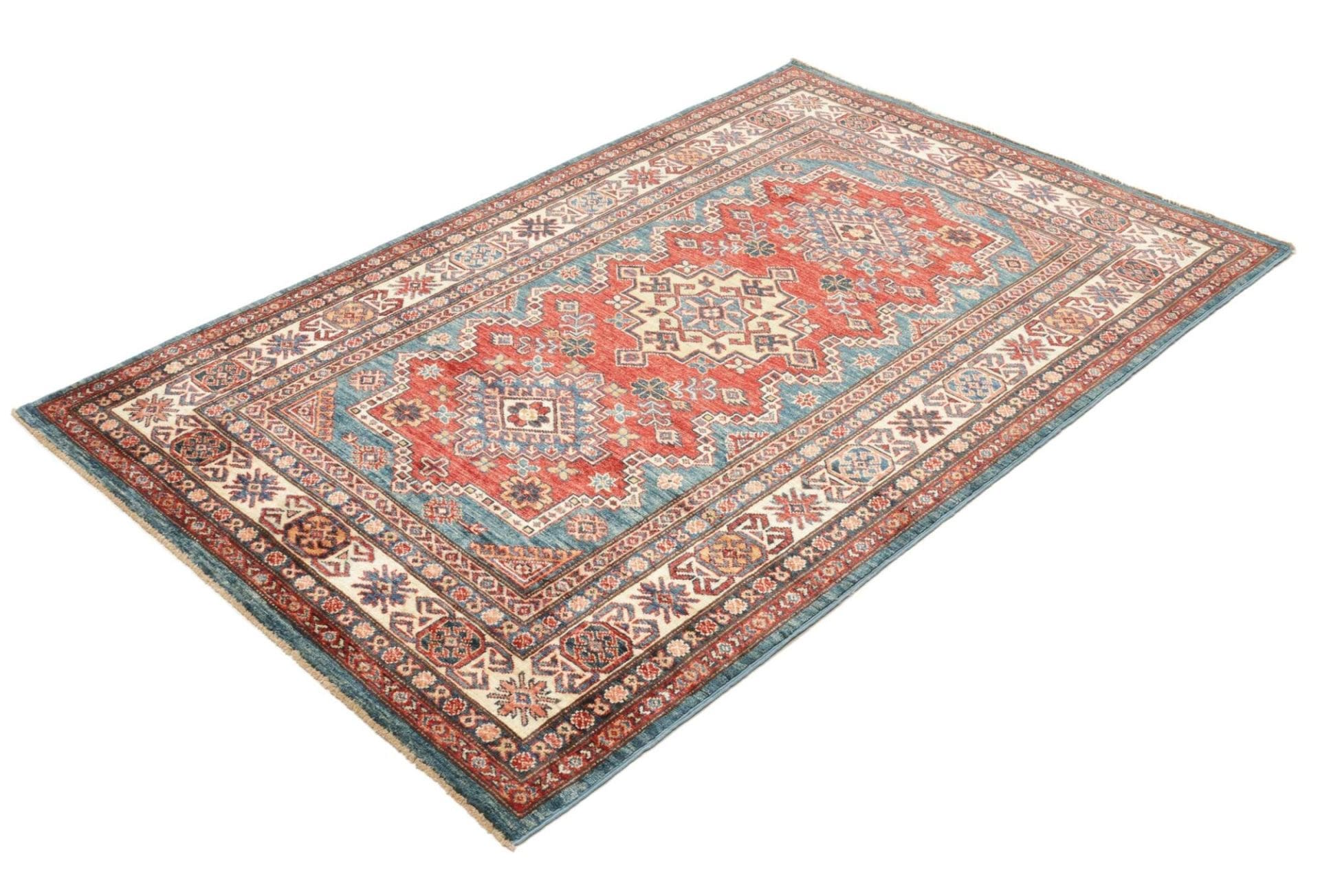 Kazak Pakistani Rug — hand-knotted, 123 × 184 cm, Wool