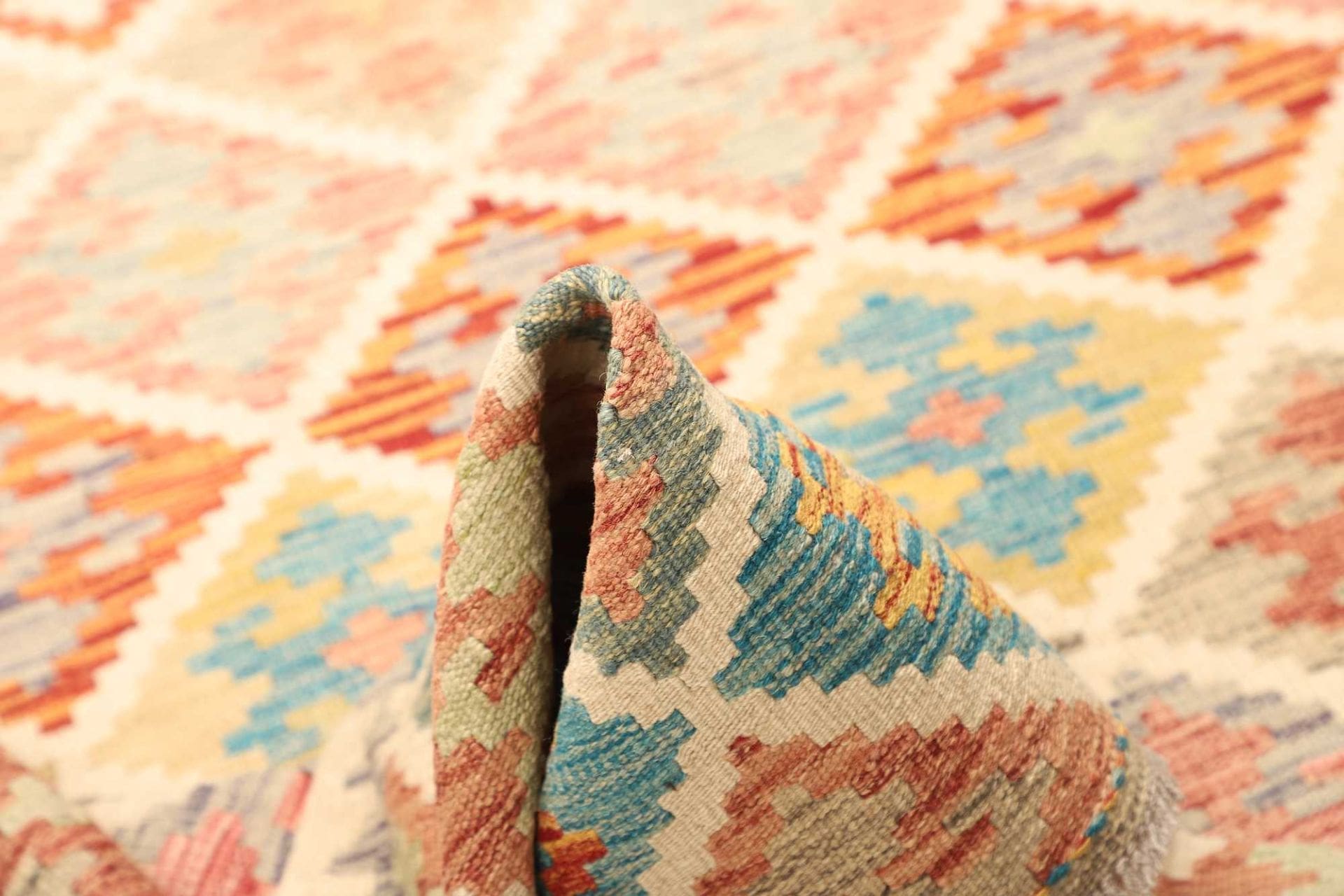Kilim Pakistani Rug 135 × 189 cm, Wool, hand-woven