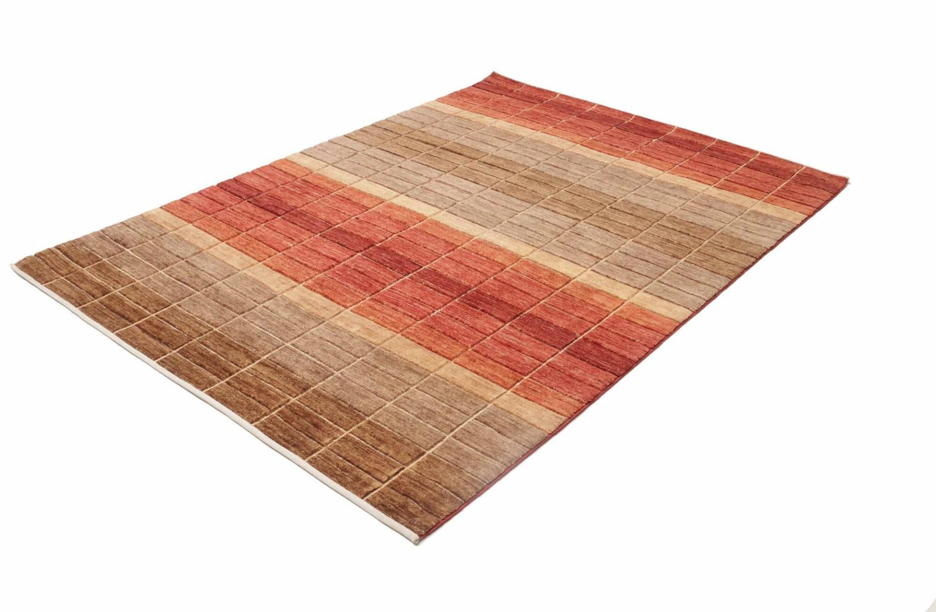 Hand-Knotted Wool Ziegler Pakistani Rug, 158 × 207 cm
