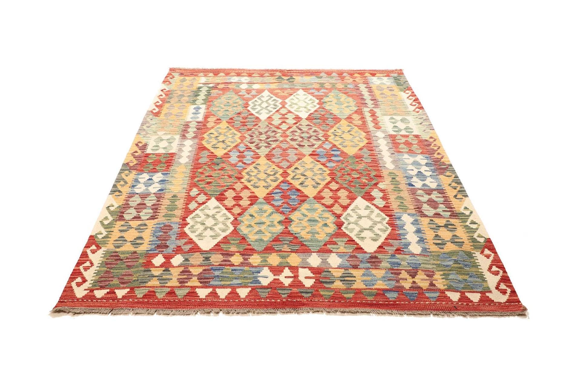 kelim-teppich-153-x-195-cm-handgewebt-rustikales-flair-wolle-1 Kilim Pakistani Rug — hand-woven, 153 × 195 cm, Wool