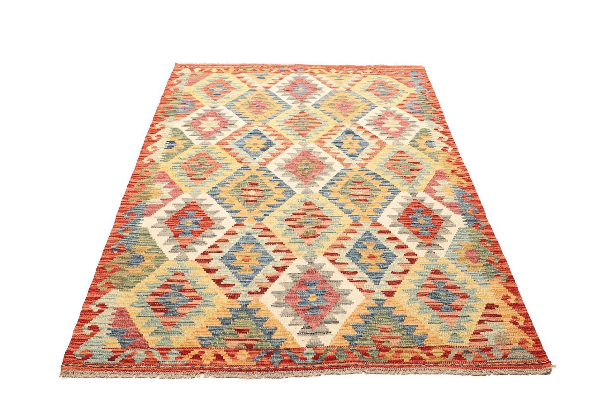 Kilim Pakistani Rug 131 × 186 cm, Wool, hand-woven