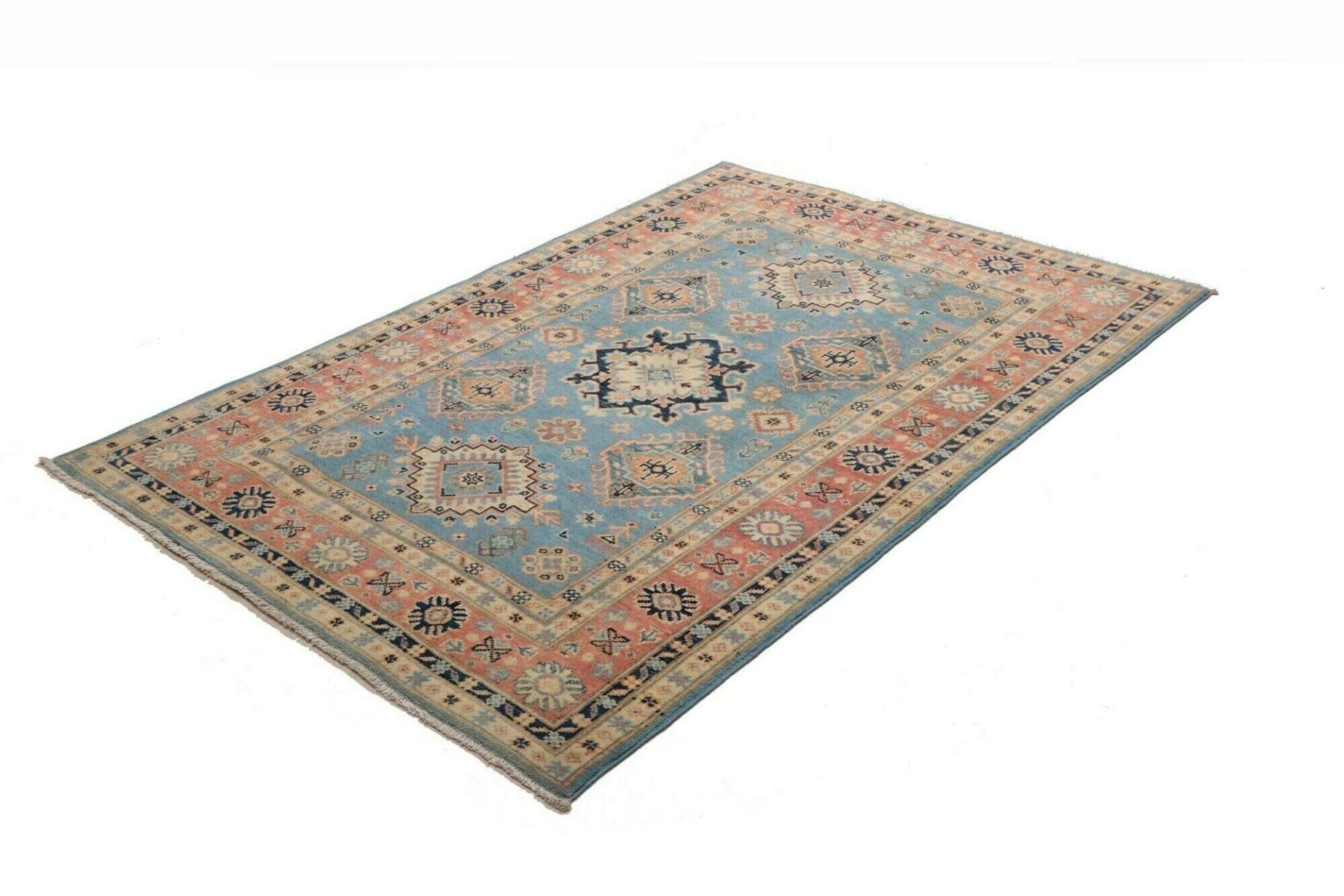 Kazak Pakistani Rug — hand-knotted, 123 × 176 cm, Wool