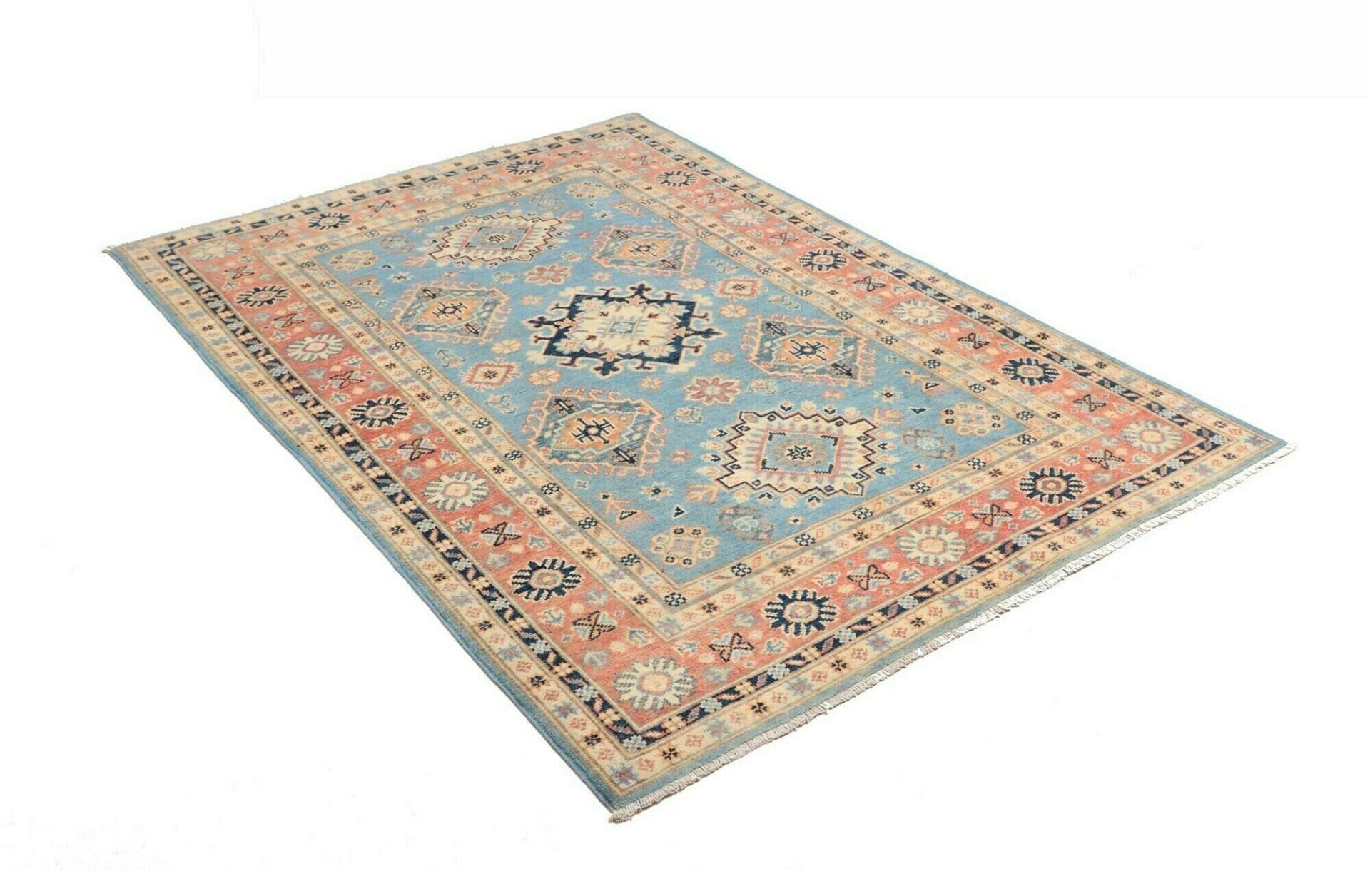 Kazak Pakistani Rug — hand-knotted, 123 × 176 cm, Wool