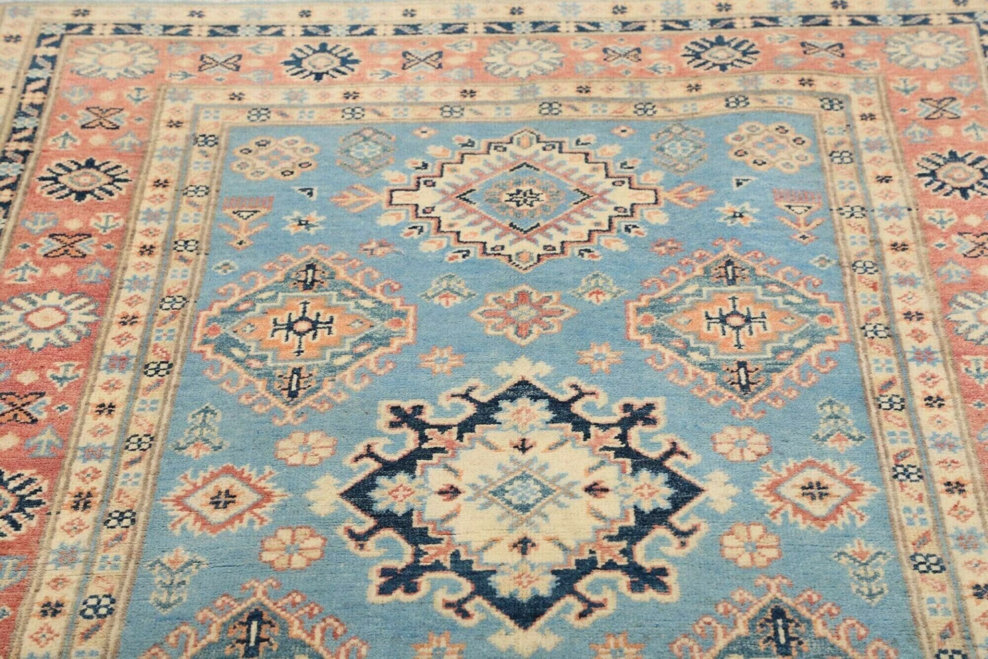Kazak Pakistani Rug — hand-knotted, 123 × 176 cm, Wool