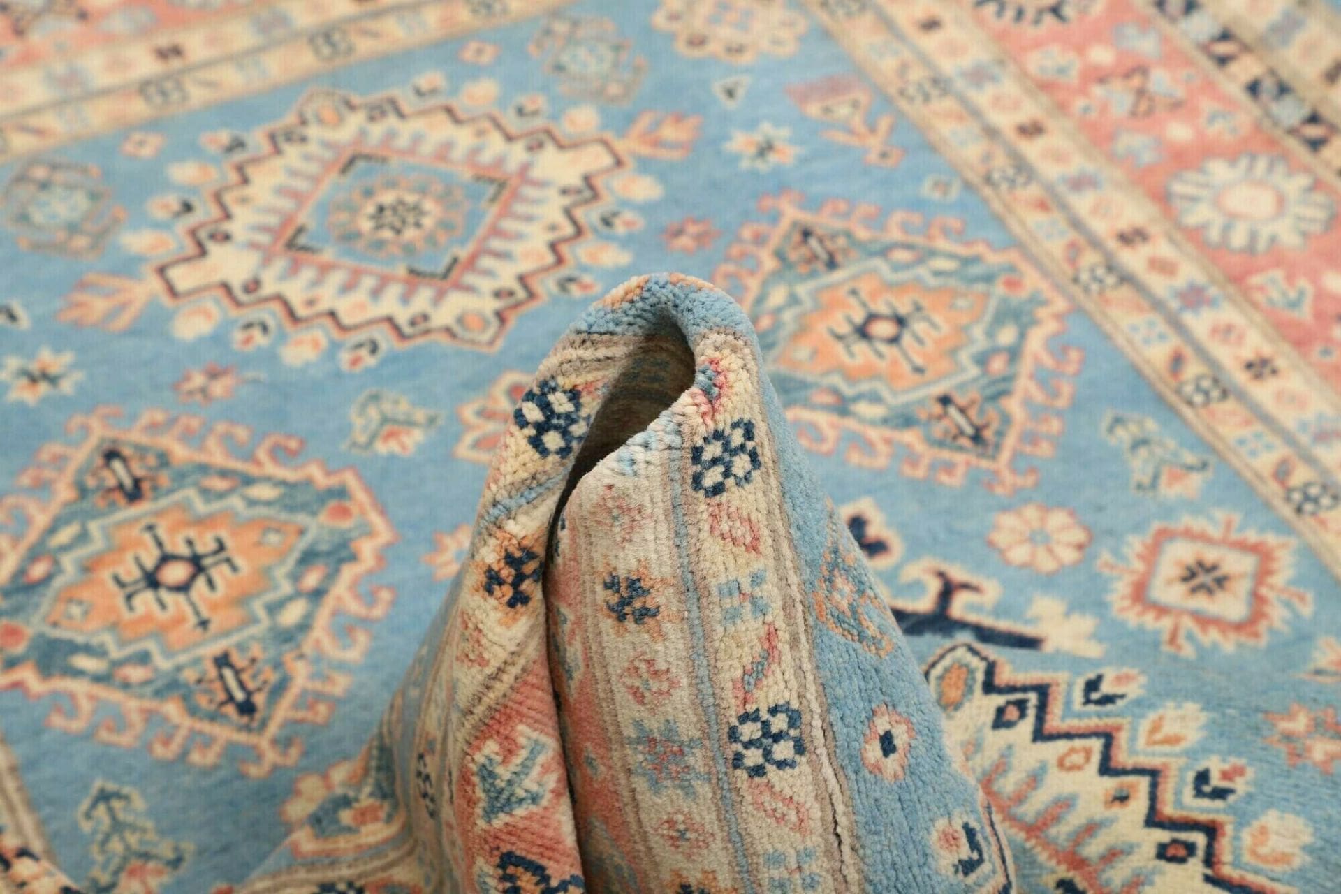 Kazak Pakistani Rug — hand-knotted, 123 × 176 cm, Wool