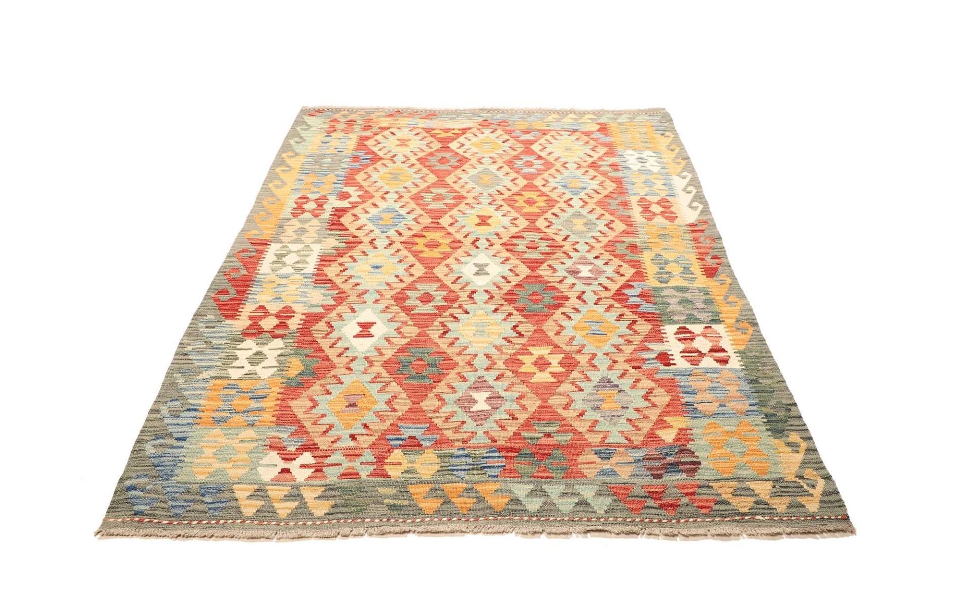 kelim-teppich-152-x-201-cm-handgewebt-rustikales-design-wolle-1 Kilim Pakistani Rug — hand-woven, 152 × 201 cm, Wool
