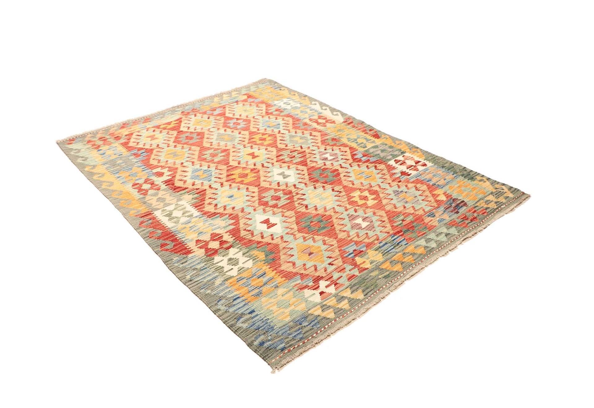kelim-teppich-152-x-201-cm-handgewebt-rustikales-design-wolle-2 Kilim Pakistani Rug — hand-woven, 152 × 201 cm, Wool