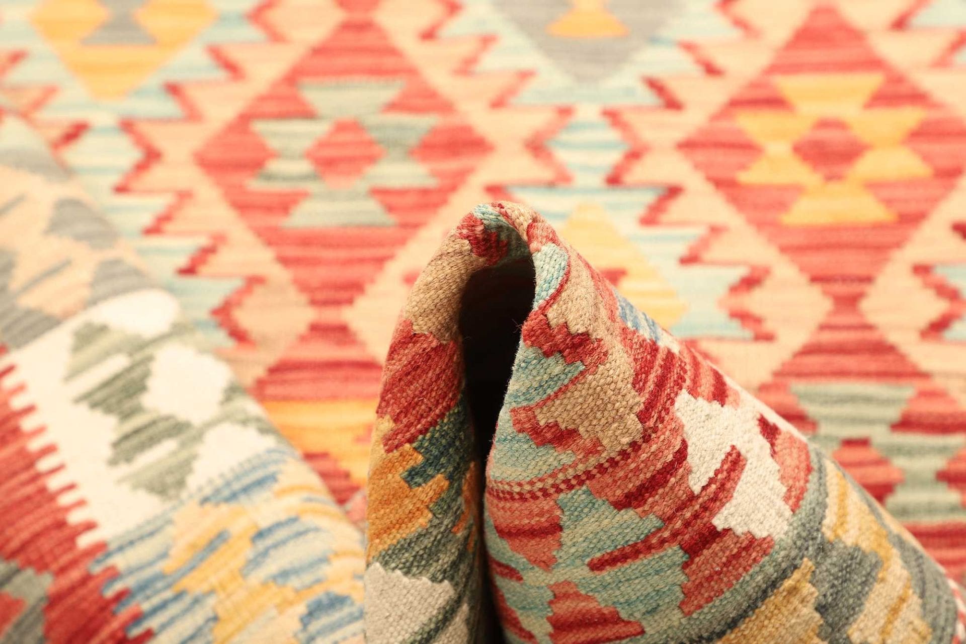 kelim-teppich-152-x-201-cm-handgewebt-rustikales-design-wolle-5 Kilim Pakistani Rug — hand-woven, 152 × 201 cm, Wool