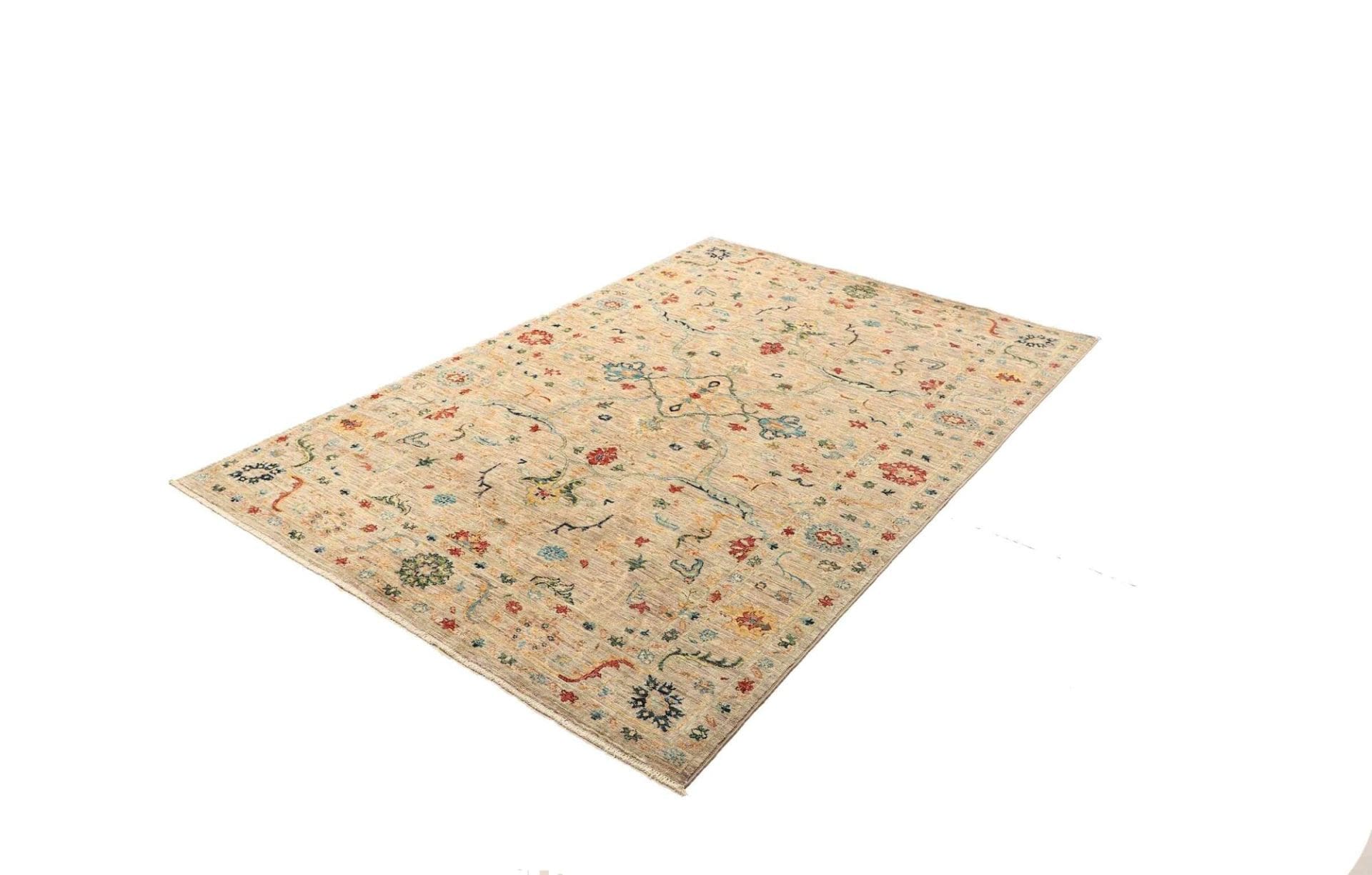ziegler-orientteppich-148-x-210-cm-handgeknupft-aus-schurwolle-1 Ziegler Pakistani Rug — hand-knotted, 148 × 210 cm, Wool