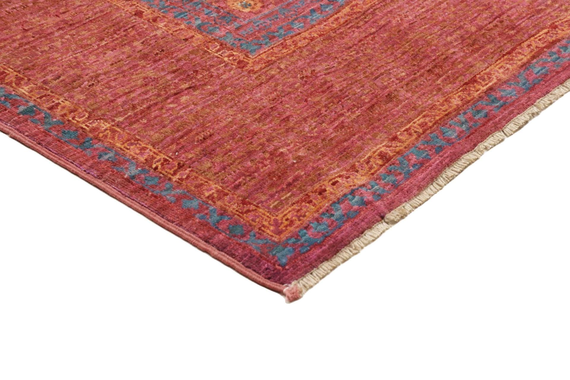 Hand-Knotted Wool Mamluk Pakistani Rug, 154 × 201 cm
