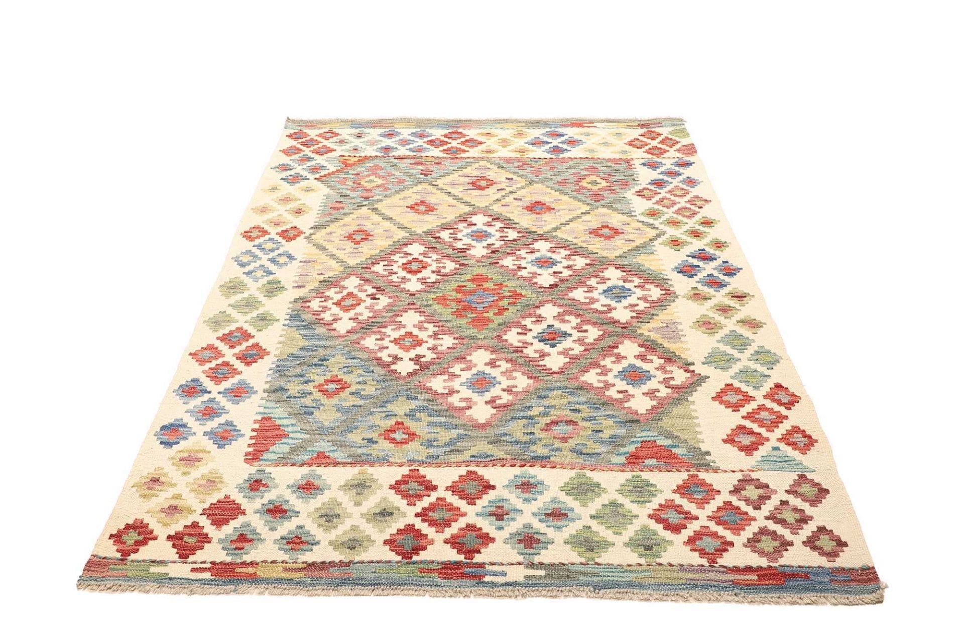 kelim-teppich-135-x-178-cm-rustikales-design-handgewebt-1 Hand-Woven Wool Kilim Pakistani Rug, 135 × 178 cm