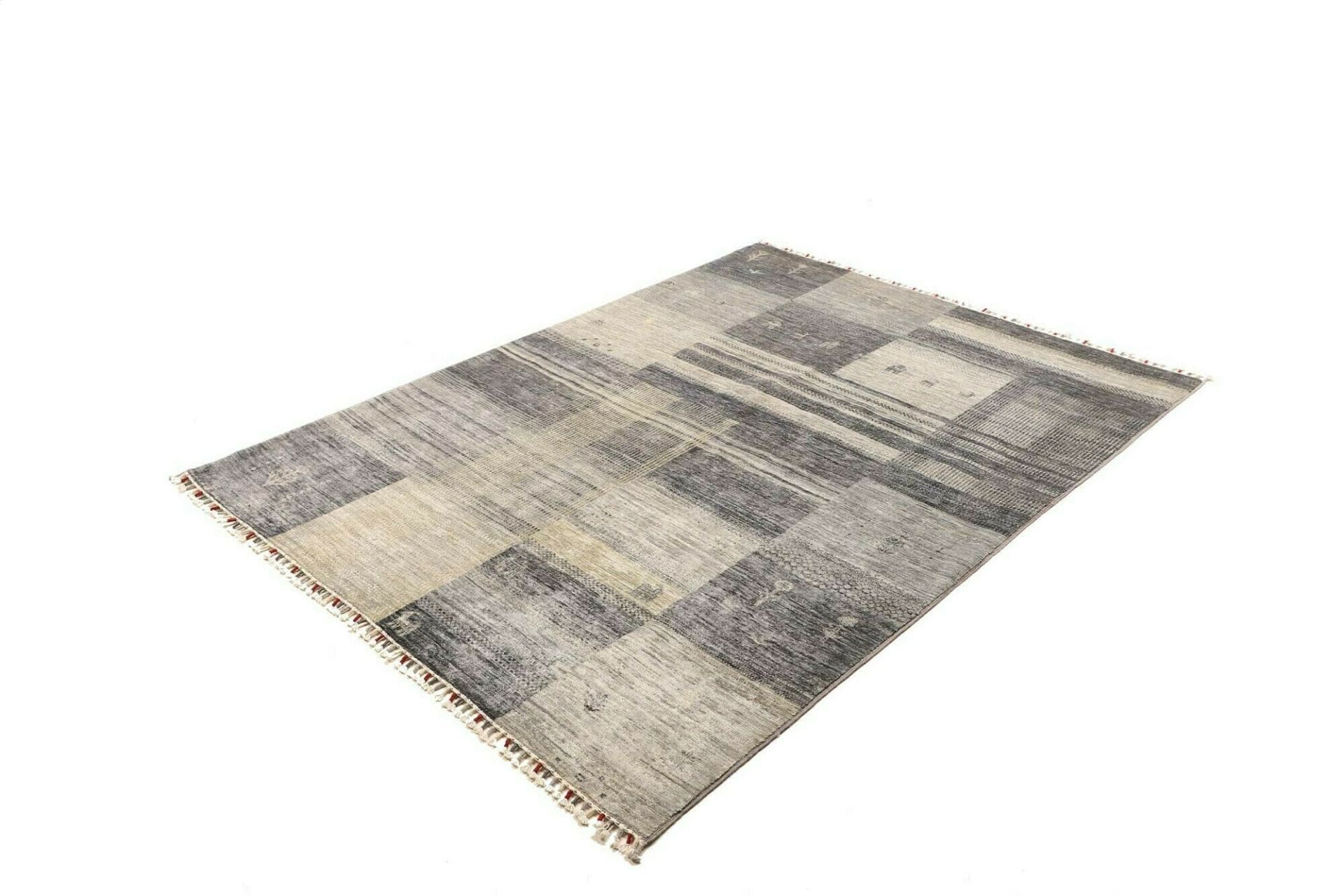 Hand-Woven Wool Gabbeh Pakistani Rug, 153 × 200 cm