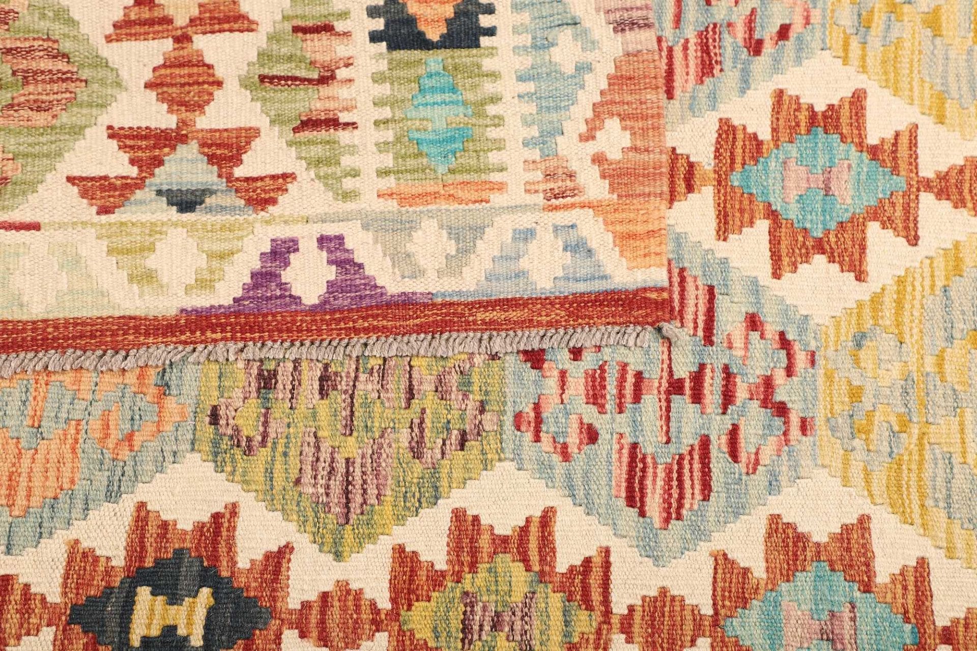 kelim-teppich-131-x-190cm-rustikal-schurwolle-handgewebt-4 Kilim Pakistani Rug 131 × 190 cm, Wool, hand-woven