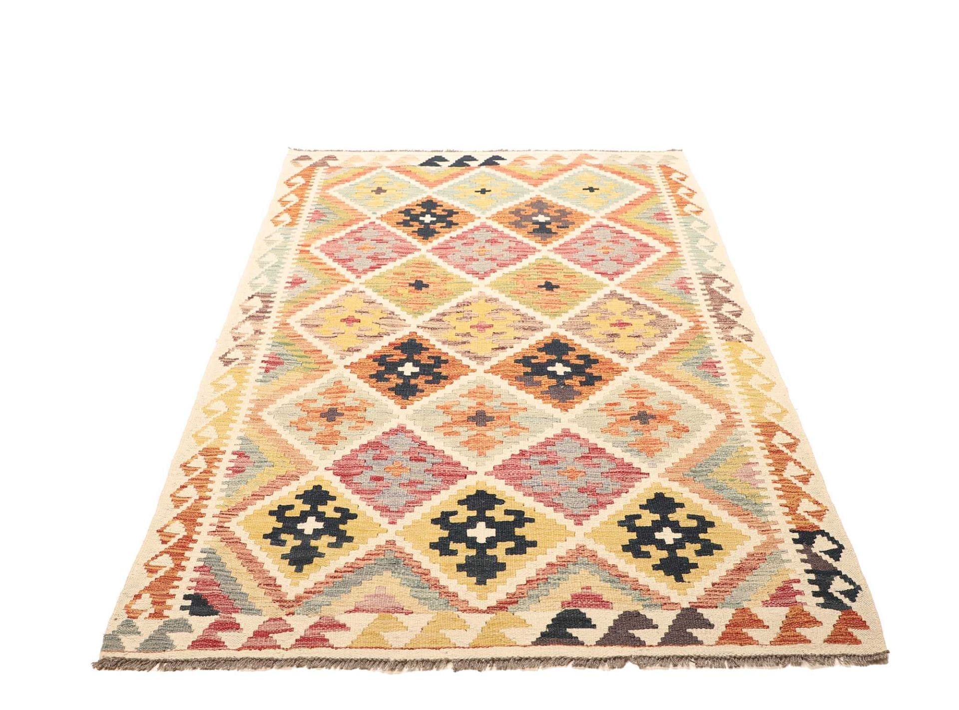 Kilim Pakistani Rug 123 × 197 cm, Wool, hand-woven