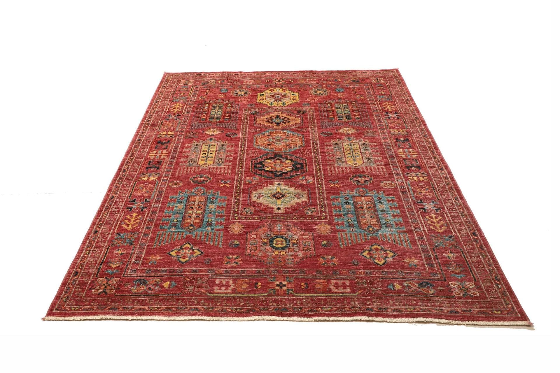 Samarkand Pakistani Rug 154 × 192 cm, Wool, hand-knotted
