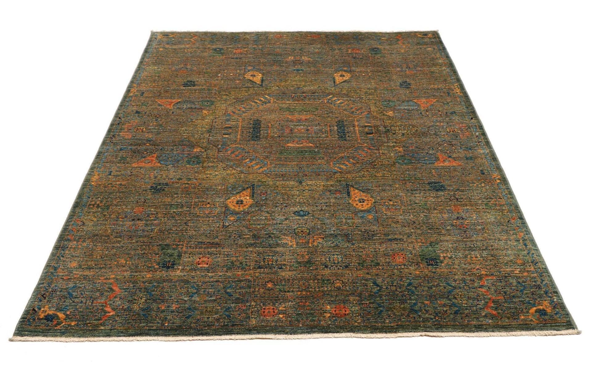 Mamluk Pakistani Rug — hand-knotted, 157 × 202 cm, Wool