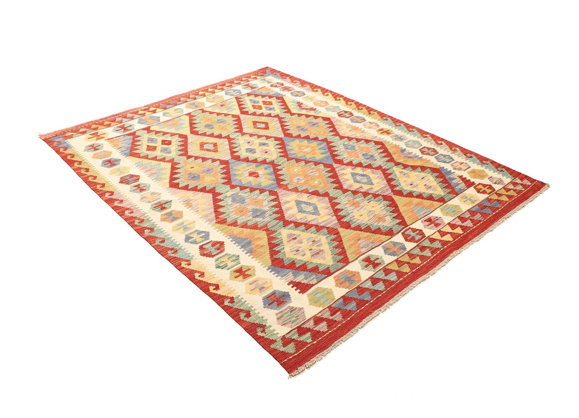 Kilim Pakistani Rug 161 × 194 cm, Wool, hand-woven