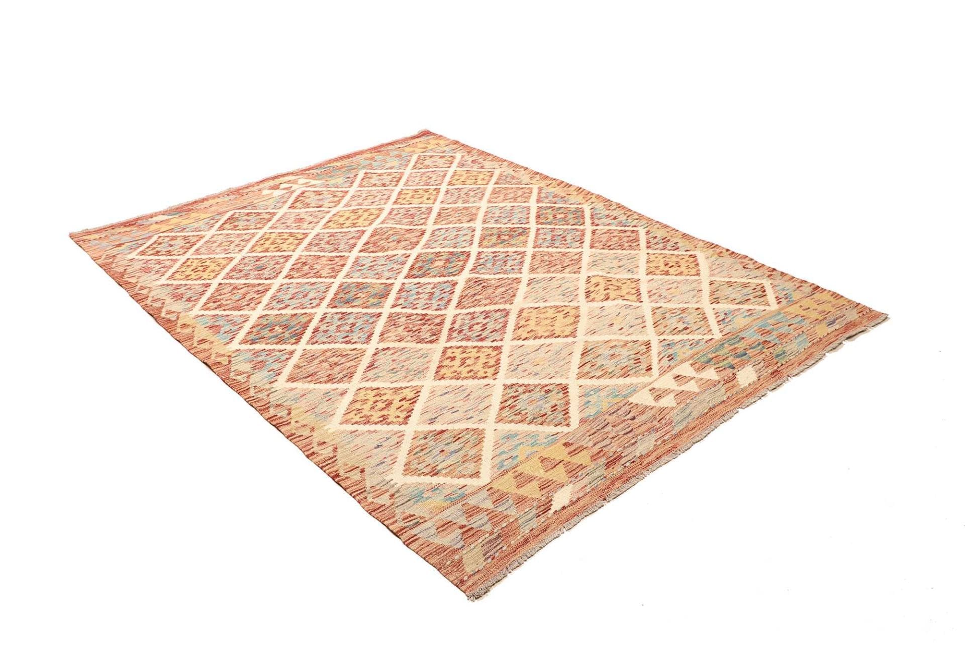 Kilim Pakistani Rug — hand-woven, 158 × 202 cm, Wool