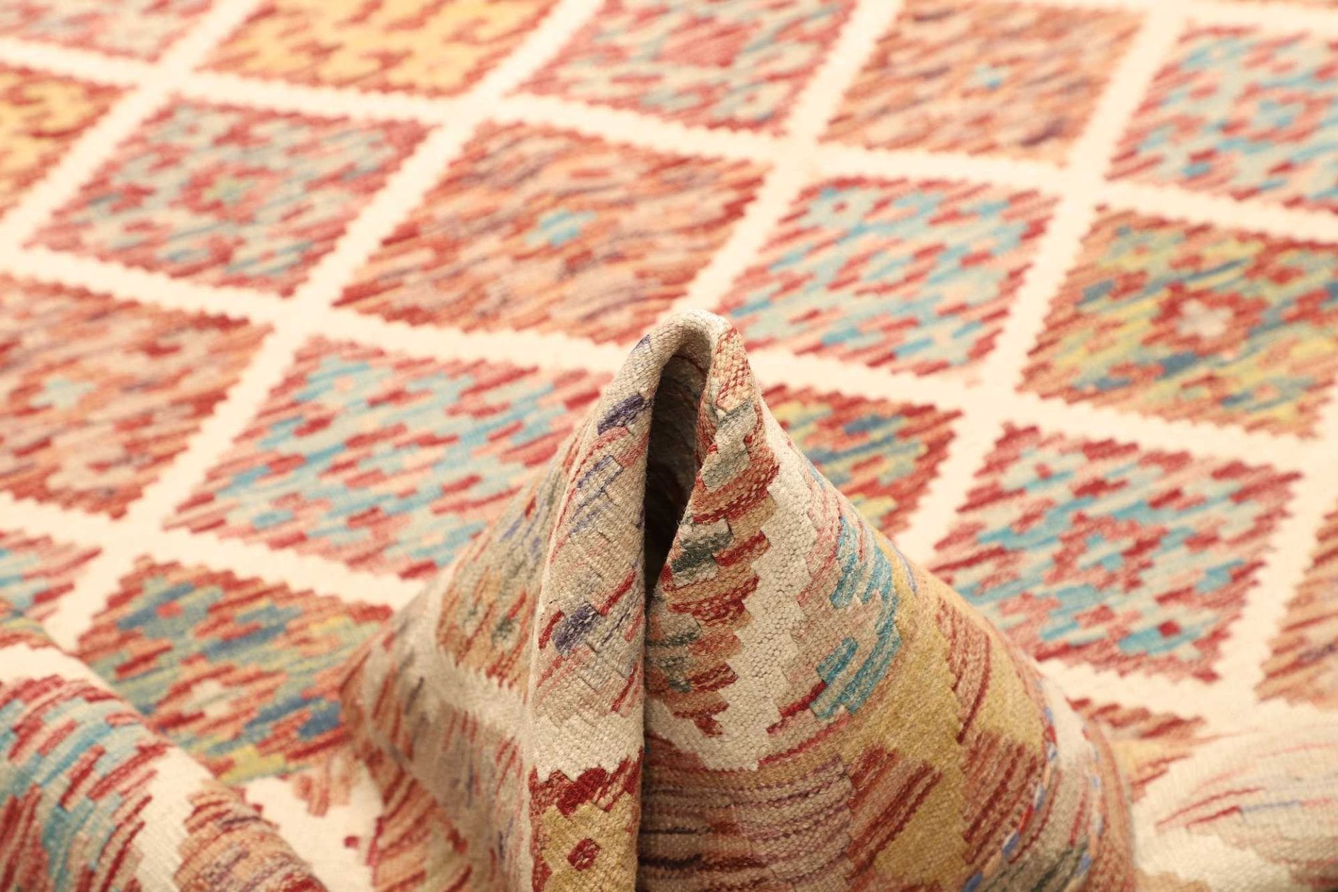 Kilim Pakistani Rug — hand-woven, 158 × 202 cm, Wool