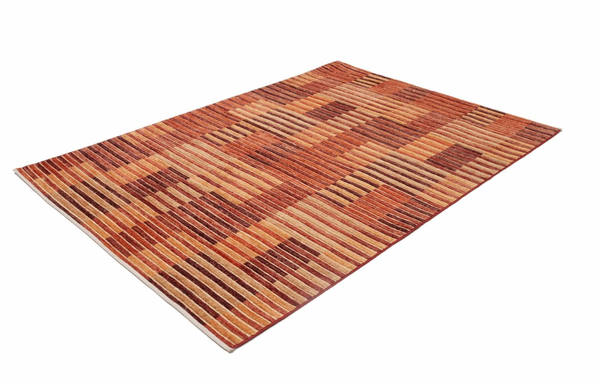 Hand-Knotted Wool Ziegler Pakistani Rug, 155 × 206 cm