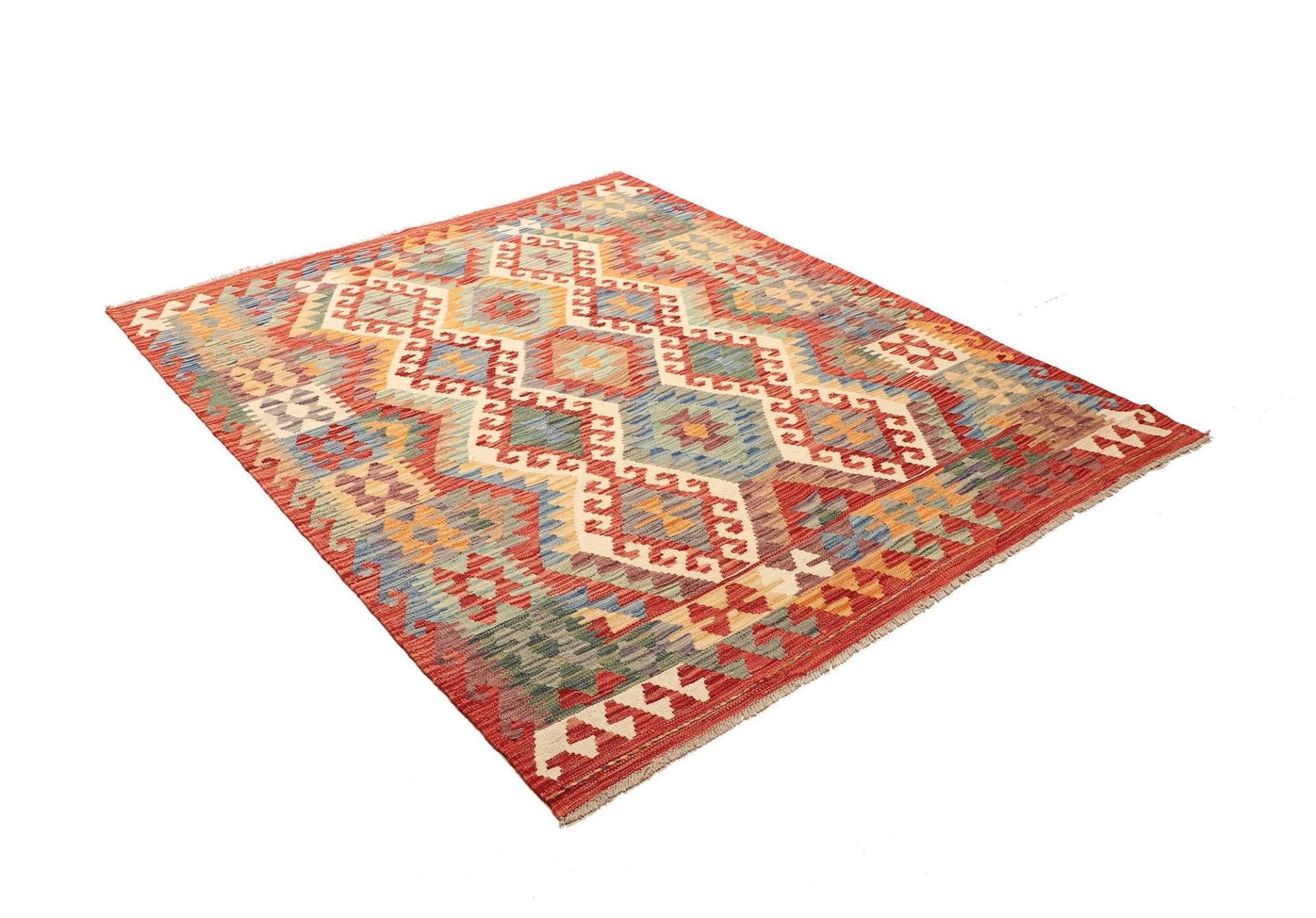 Kilim Pakistani Rug 160 × 192 cm, Wool, hand-woven