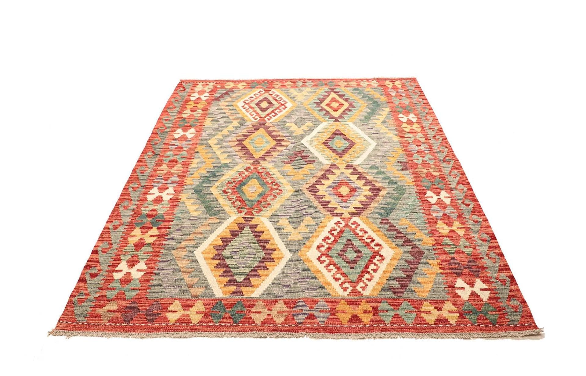 Kilim Pakistani Rug — hand-woven, 161 × 198 cm, Wool